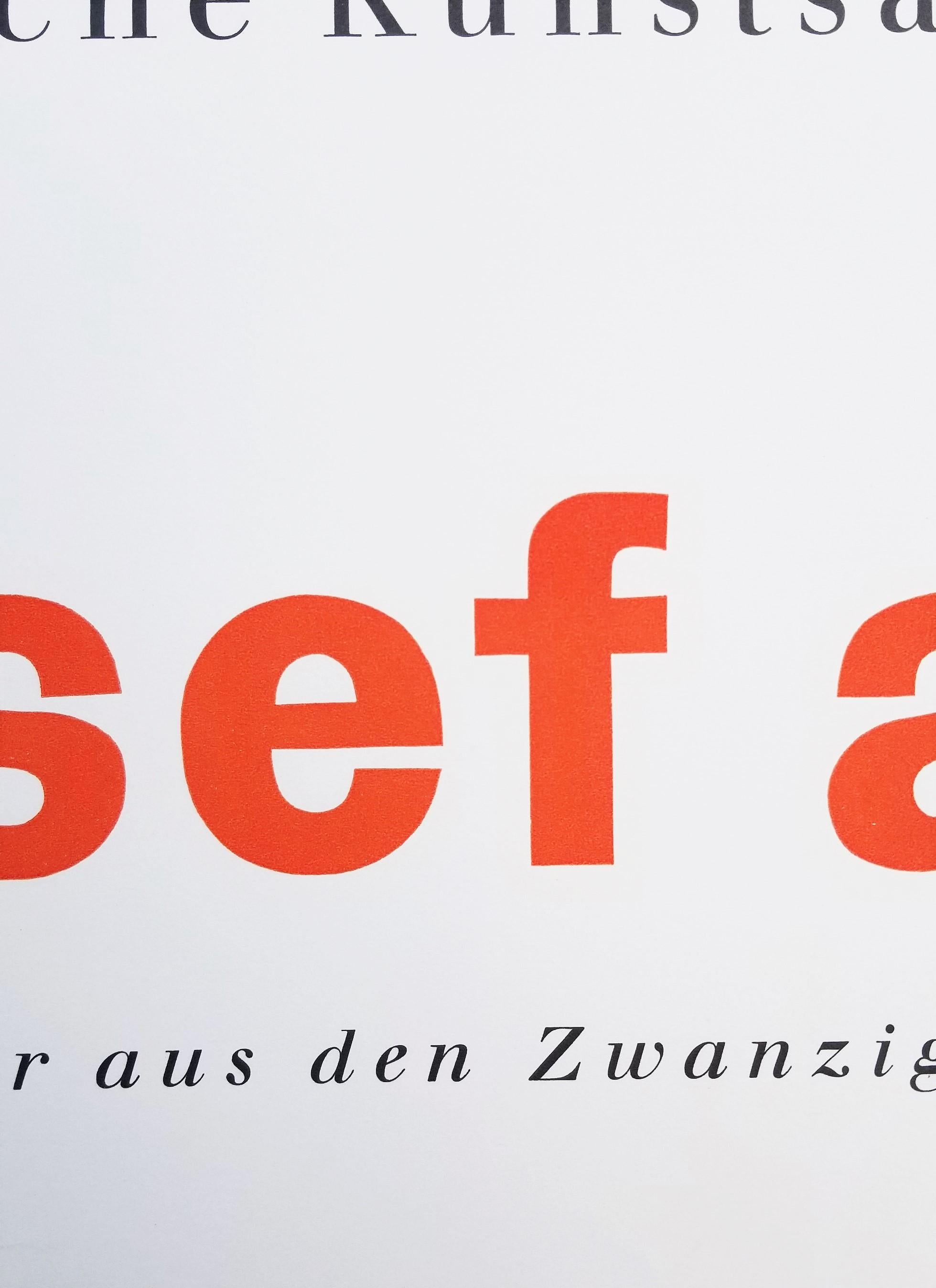 Affiche Staatliche Werkkunstschule Kassel (Prefatio) /// Bauhaus Josef Albers Art en vente 8
