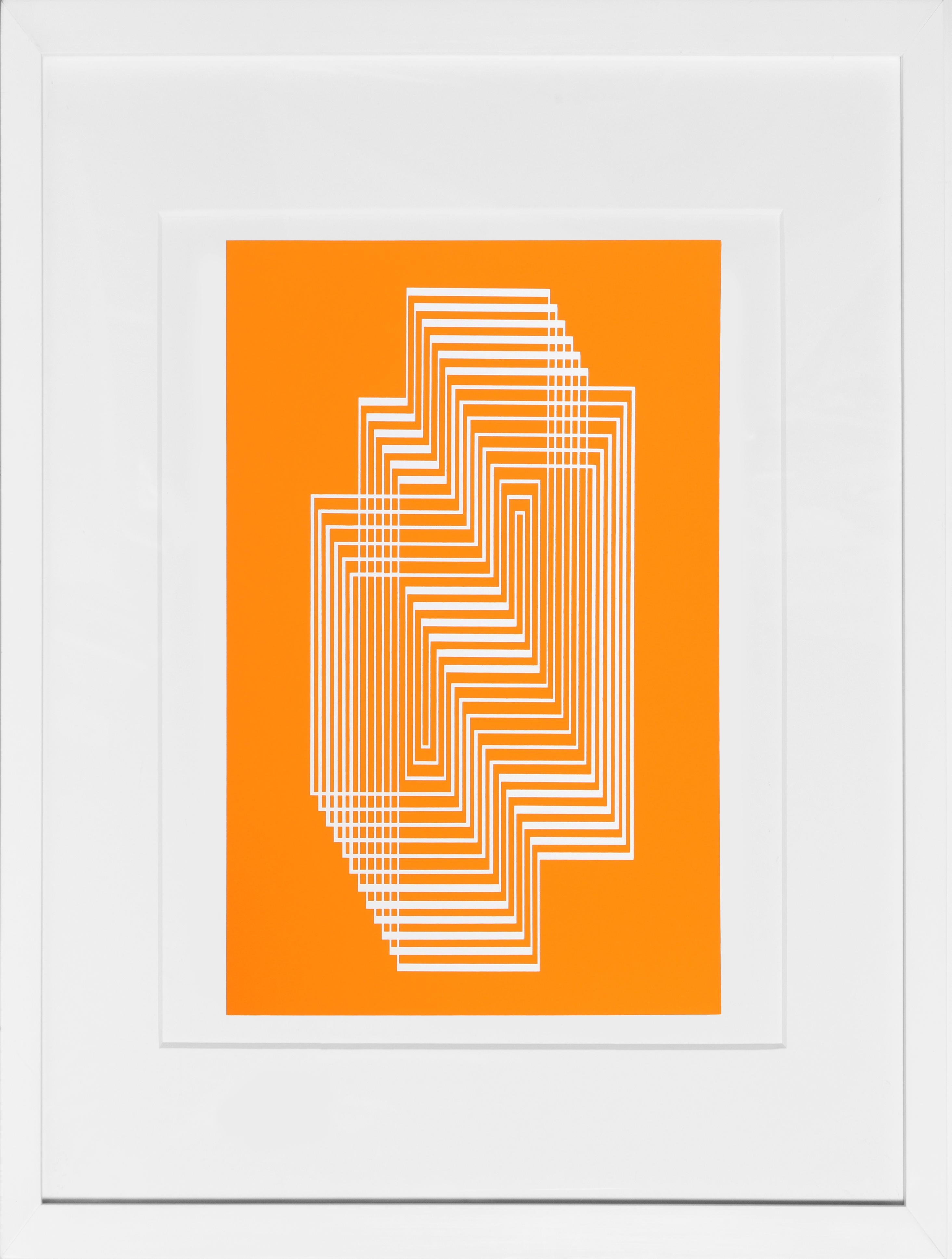 From the portfolio “Formulation: Articulation” created by Josef Albers in 1972. This monumental series consists of 127 original silkscreens that are a definitive survey of the artist's most important color and shape theories.  A copy of the colophon