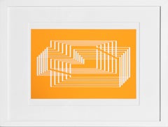 Syntax - P1, F31, I2, Abstract Geometric Screenprint by Josef Albers