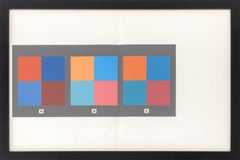 «La interacción del color, lámina XIV-4». Serigrafía a color sobre papel, 1973