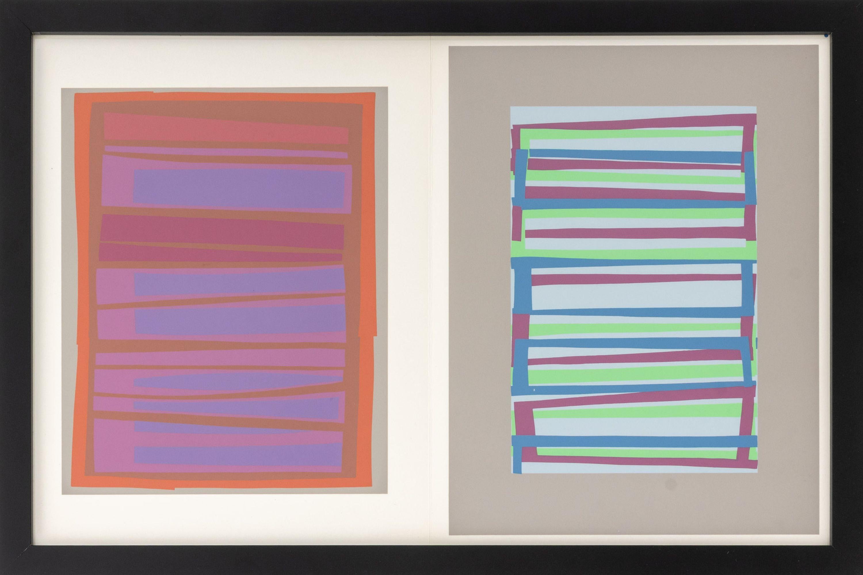 „The Interaction of Color Plate XVIII-9“, Farbsiebdruck auf Papier, 1973