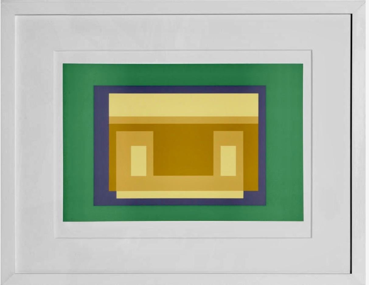 Josef Albers Abstract Print – ZWEI VARIANTEN  -  P2-F29