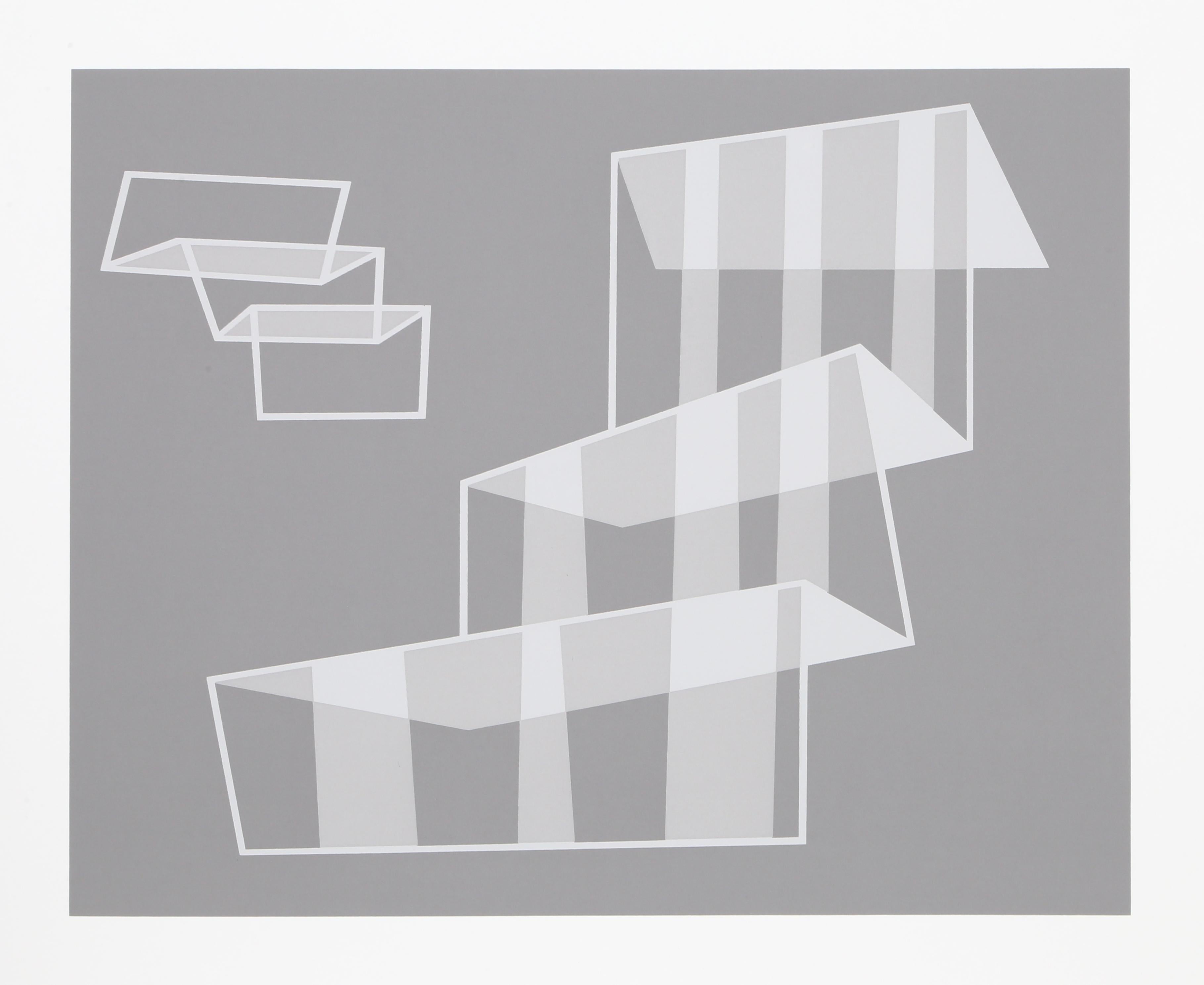 Steps - P2, F1, I2, Abstrakter geometrischer Raumteiler von Josef Albers im Angebot 1