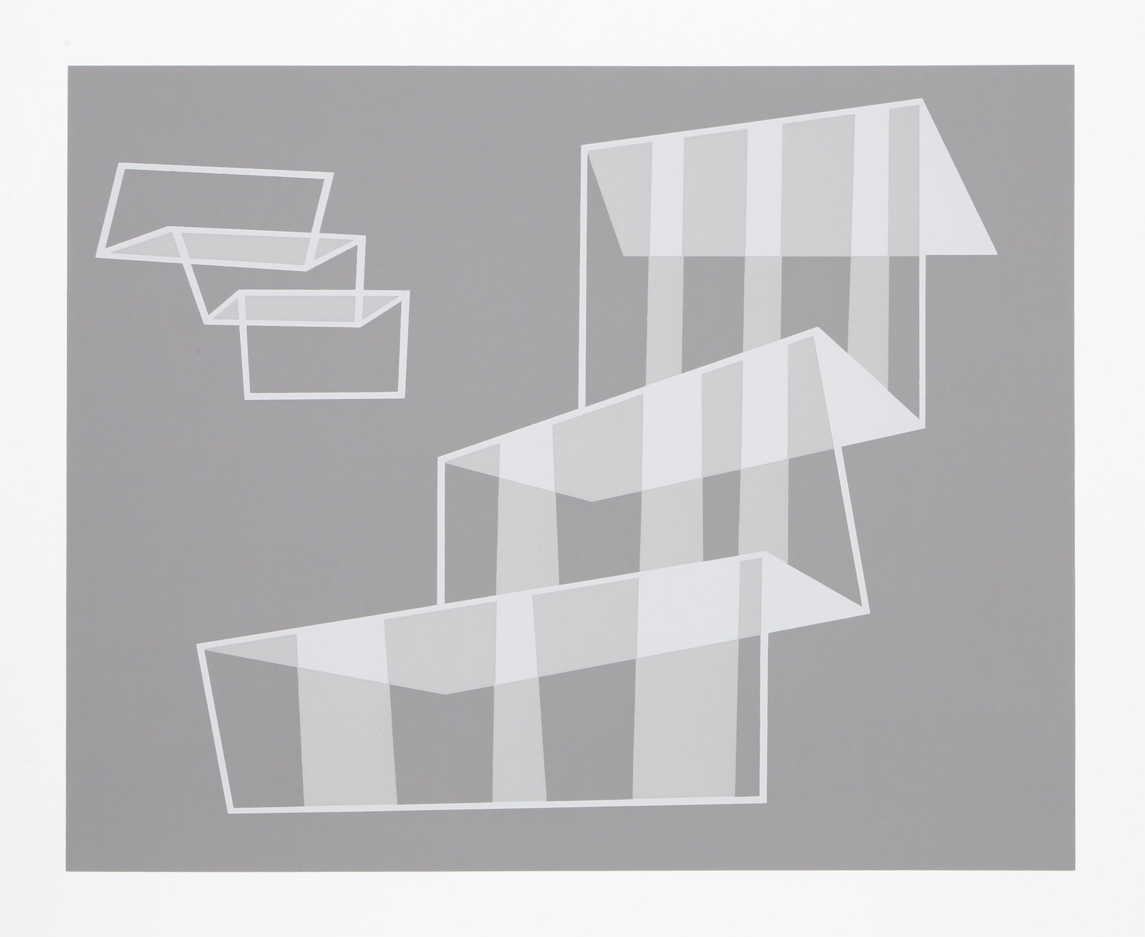 From the portfolio “Formulation: Articulation” created by Josef Albers in 1972. This monumental series consists of 127 original silkscreens that are a definitive survey of the artists most important color and shape theories.  A copy of the colophon