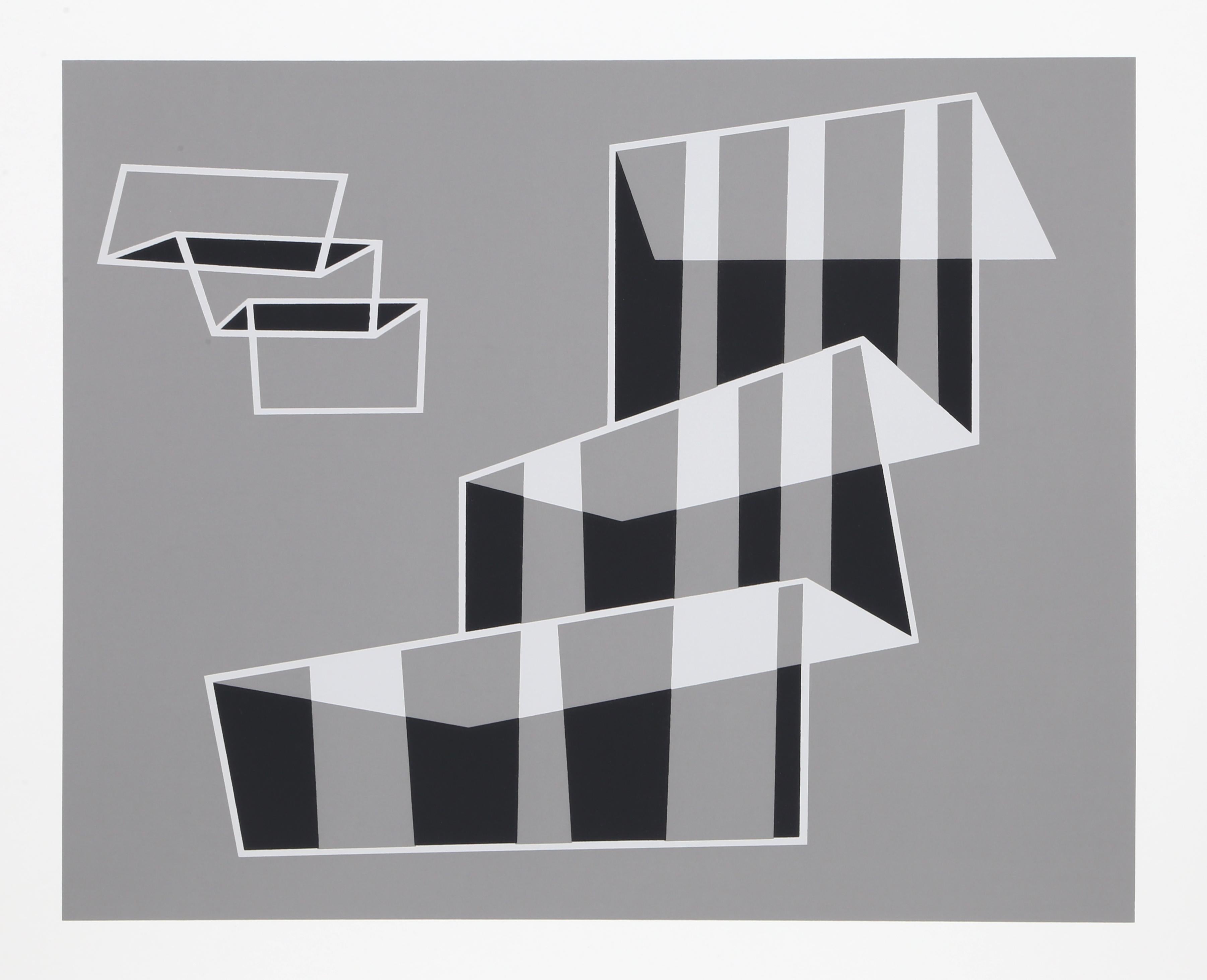 Steps - P2, F1, I1, Geometrischer abstrakter Raumteiler von Josef Albers im Angebot 1