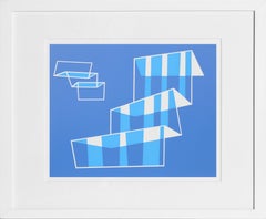 Vintage Steps - P1, F1, I2, Abstract Geometric Screenprint by Josef Albers