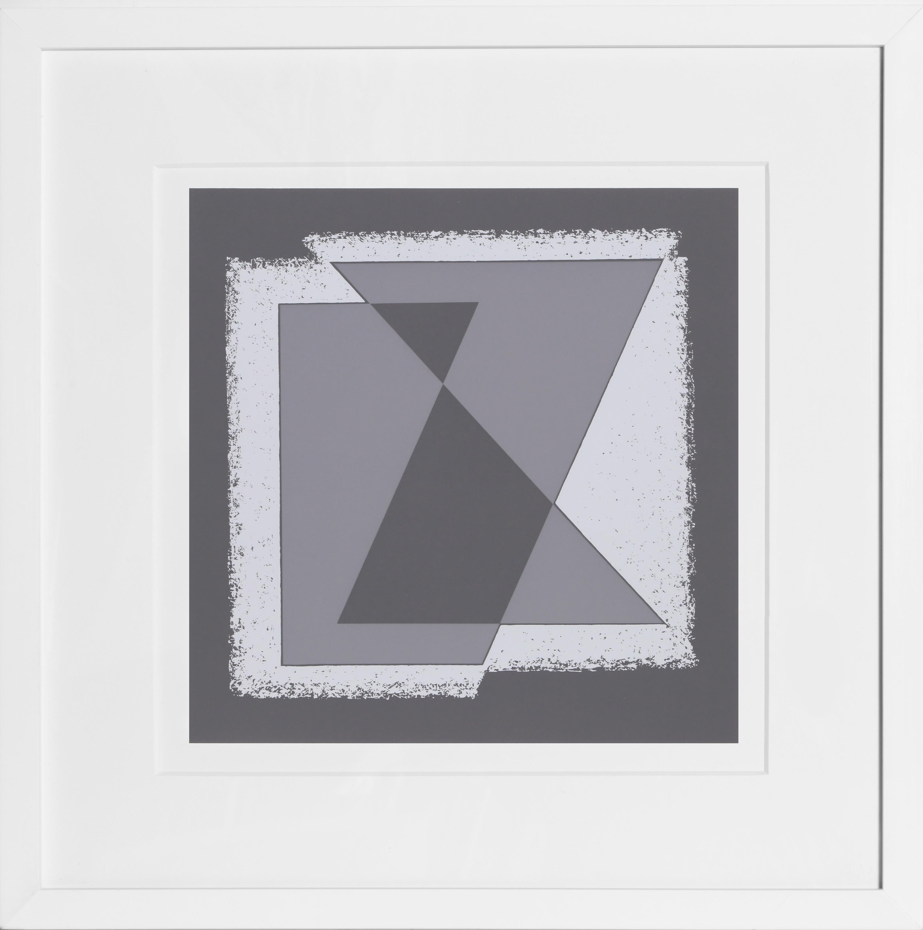 Josef Albers Abstract Print - Movement in Gray - P2, F30, I1