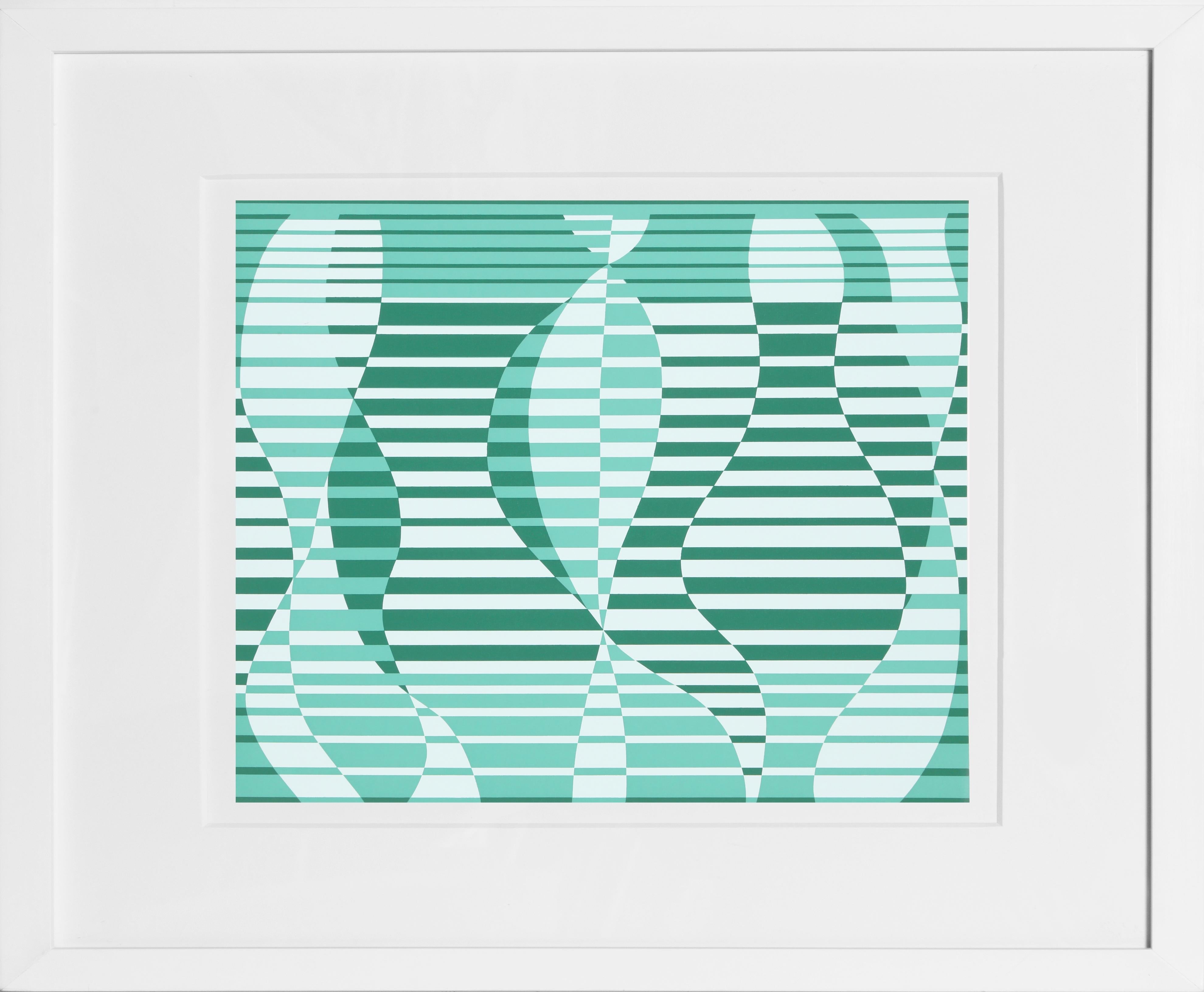 From the portfolio “Formulation: Articulation” created by Josef Albers in 1972. This monumental series consists of 127 original silkscreens that are a definitive survey of the artists most important color and shape theories.  A copy of the colophon