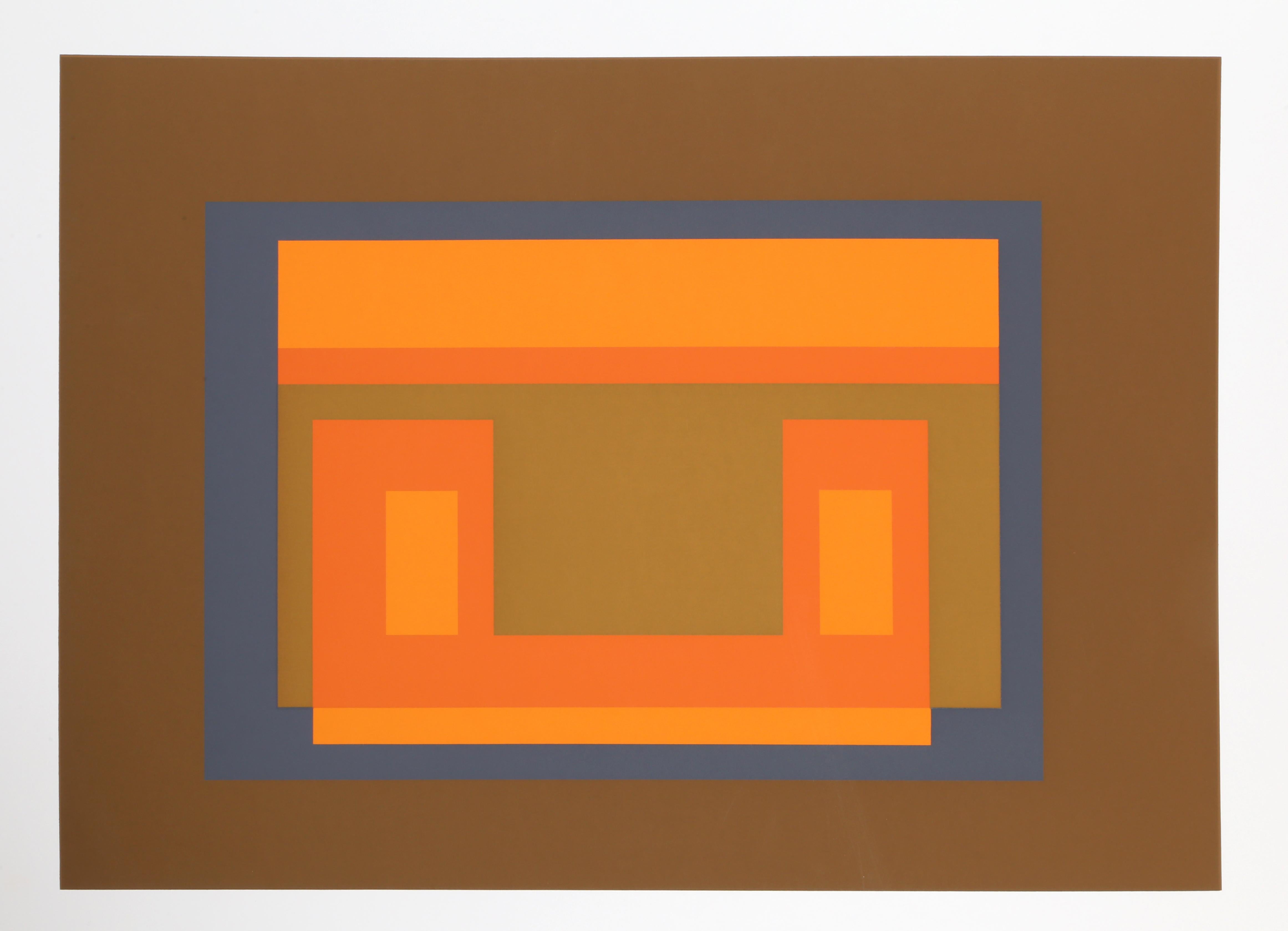Variant from Formulation: Articulation, Framed Silkscreen by Josef Albers 1