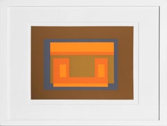 Variant from Formulation: Articulation, Framed Silkscreen by Josef Albers