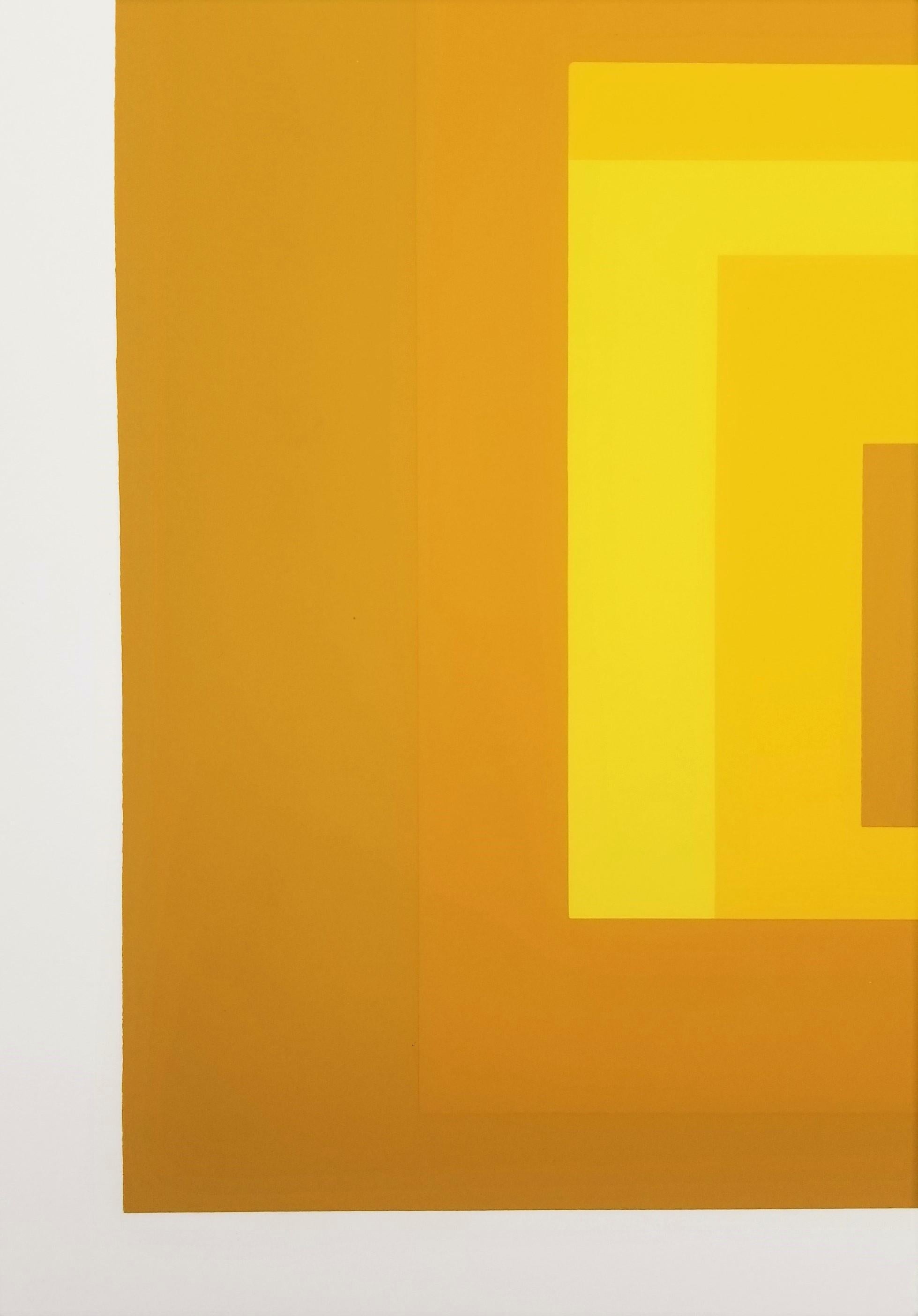 Variante I /// Josef Albers Serigrafia geometrica astratta Minimalismo Arte Bauhaus in vendita 11