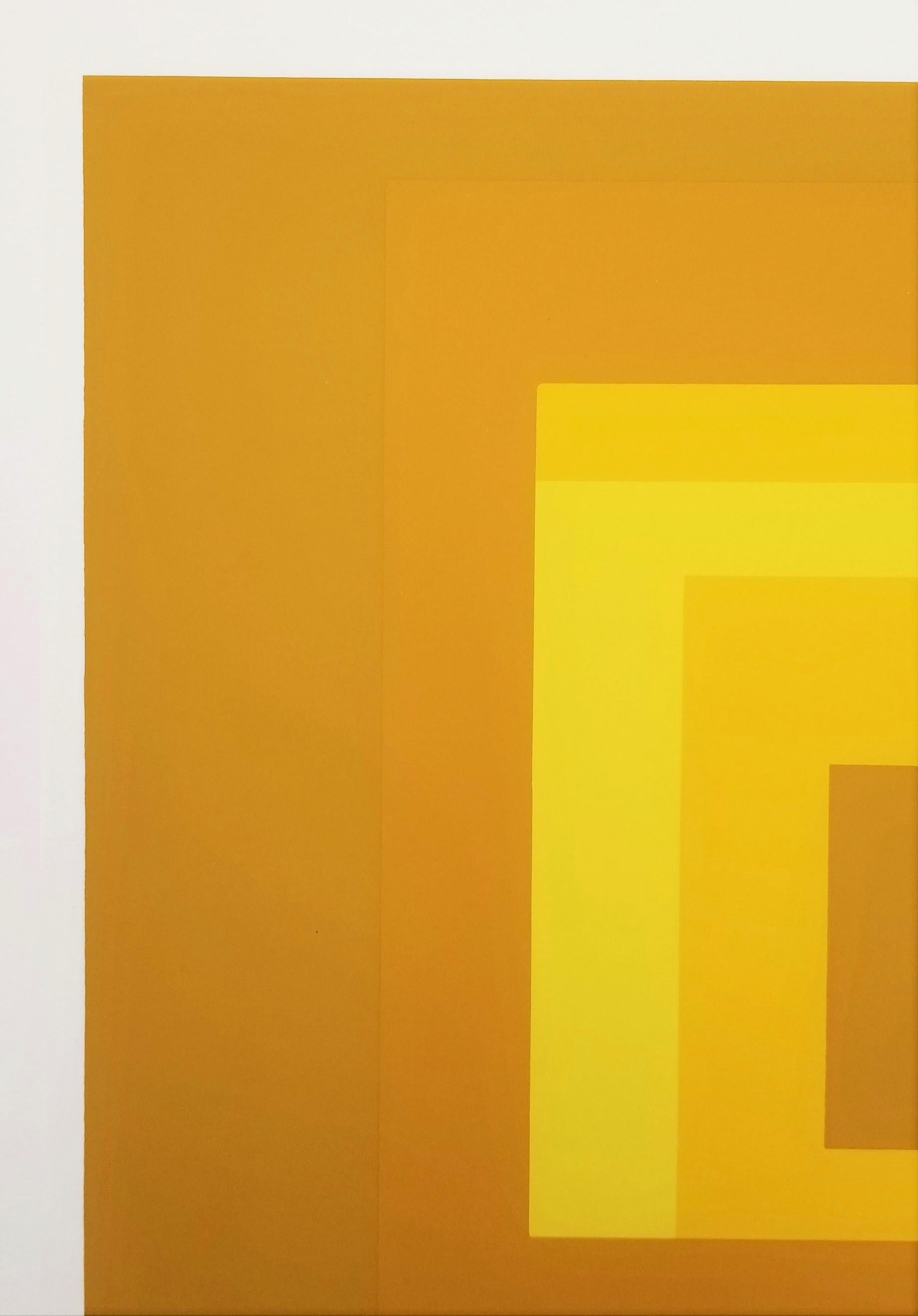 Variante I /// Josef Albers Serigrafia geometrica astratta Minimalismo Arte Bauhaus in vendita 12