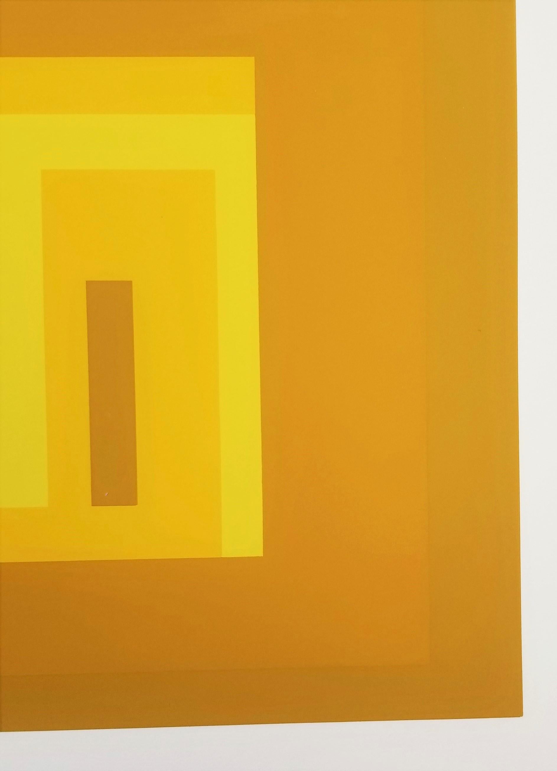 Variante I /// Josef Albers Serigrafia geometrica astratta Minimalismo Arte Bauhaus in vendita 14