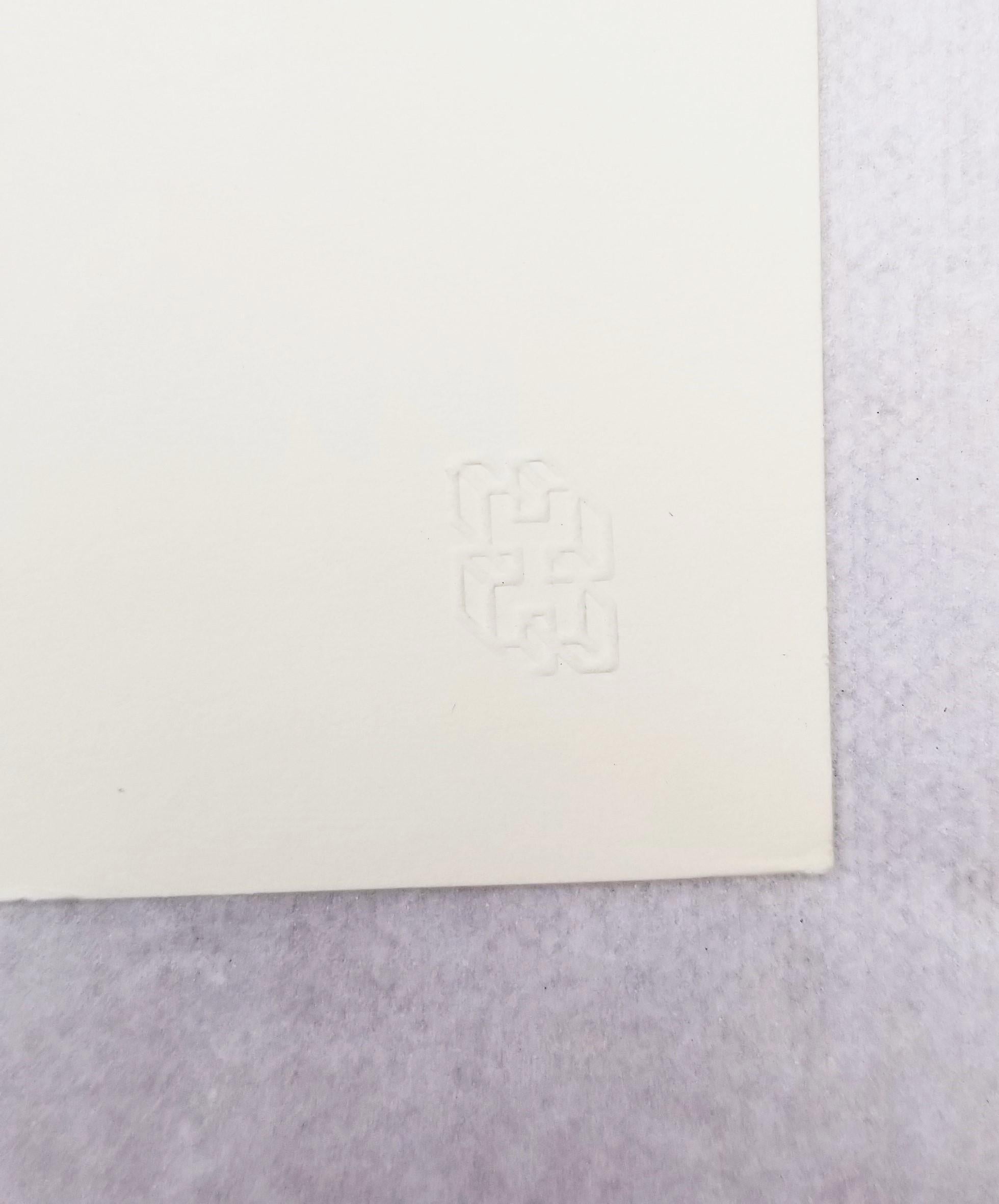 Variante I /// Josef Albers Serigrafia geometrica astratta Minimalismo Arte Bauhaus in vendita 15
