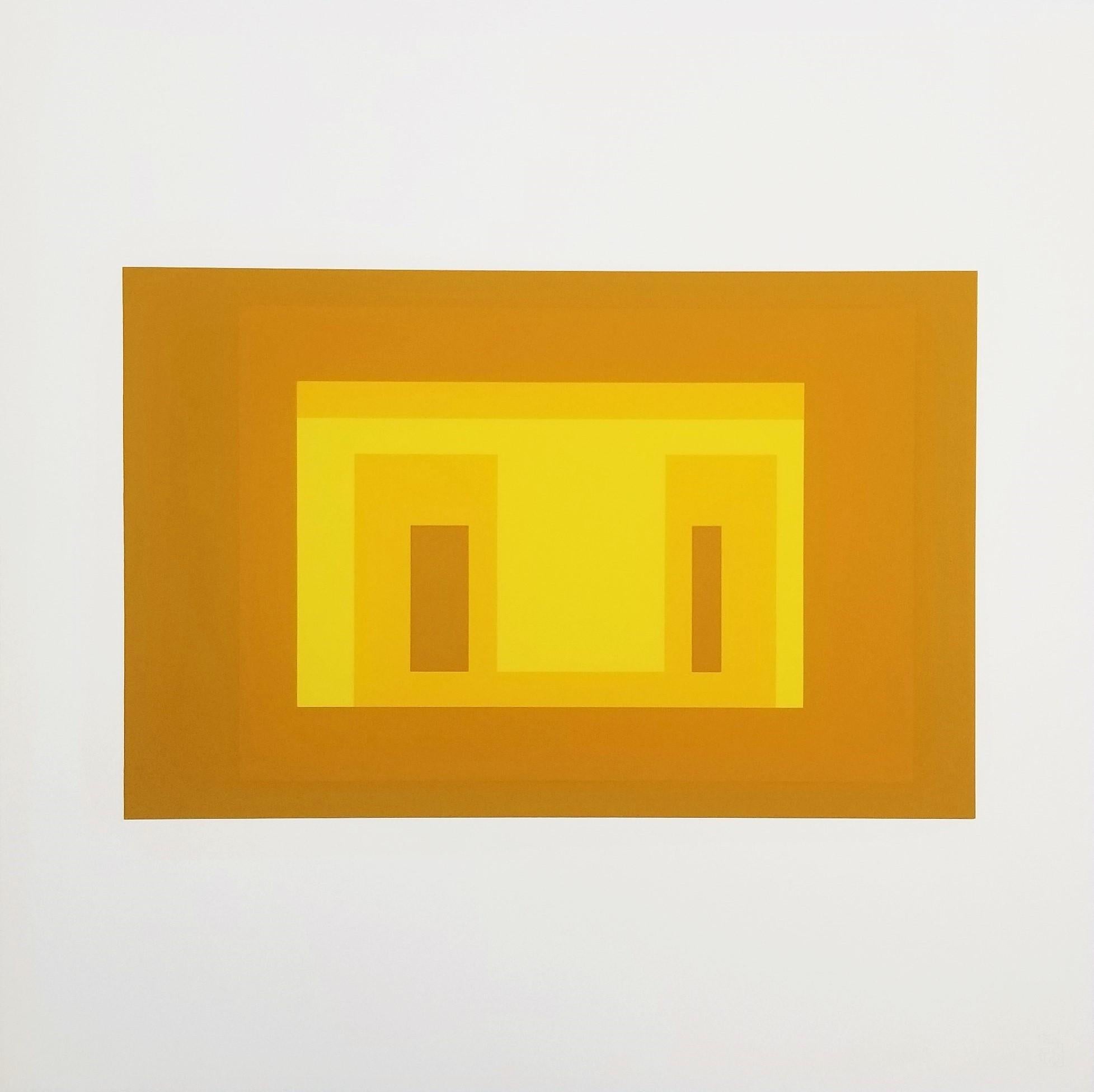 Variante I /// Josef Albers Serigrafia geometrica astratta Minimalismo Arte Bauhaus in vendita 1