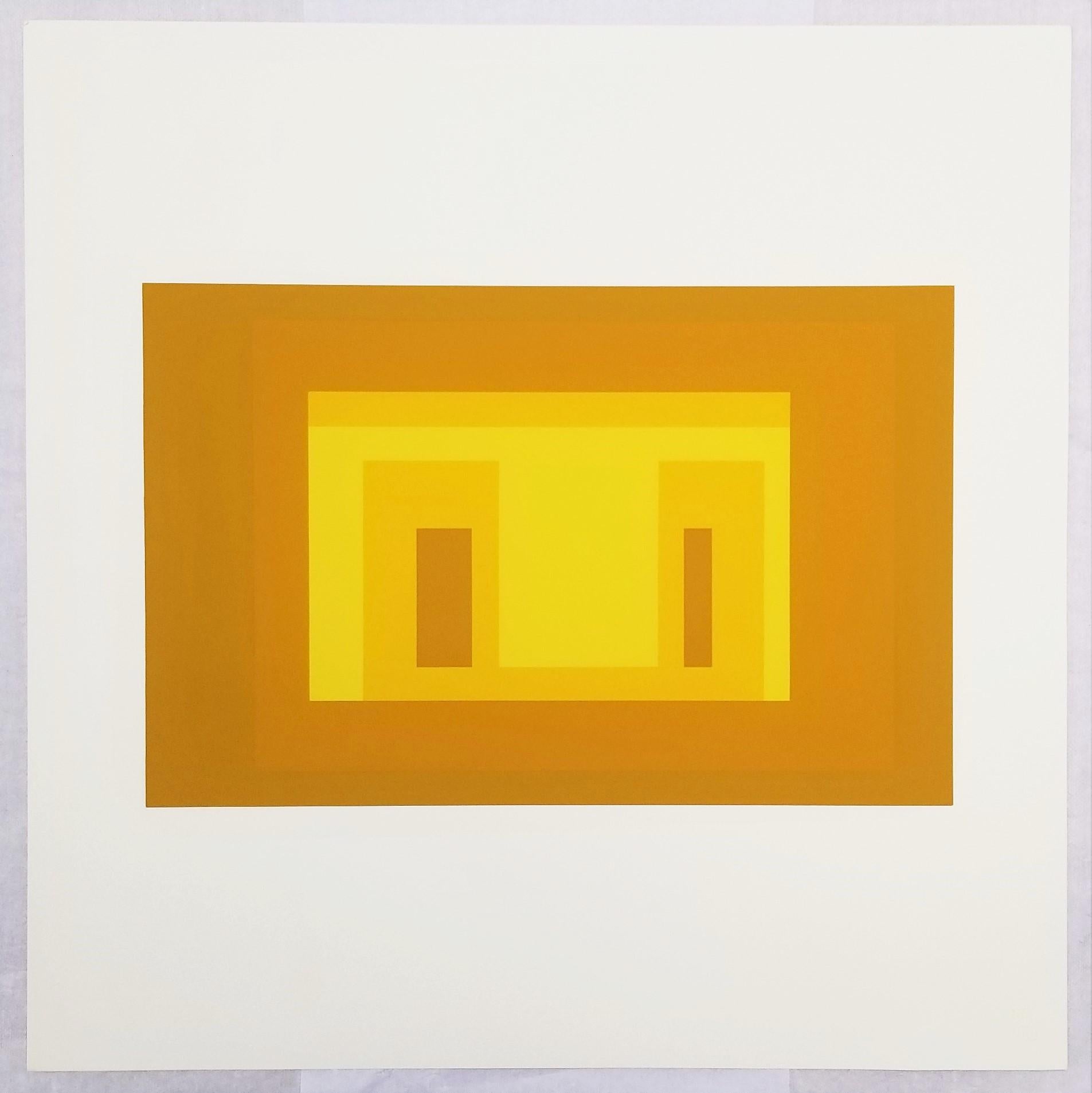 Variante I /// Josef Albers Serigrafia geometrica astratta Minimalismo Arte Bauhaus in vendita 2