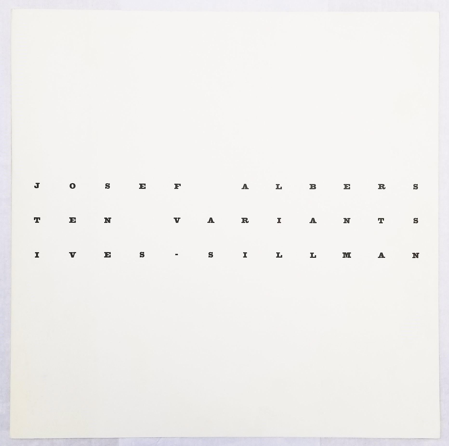 Variante I /// Josef Albers Serigrafia geometrica astratta Minimalismo Arte Bauhaus in vendita 3