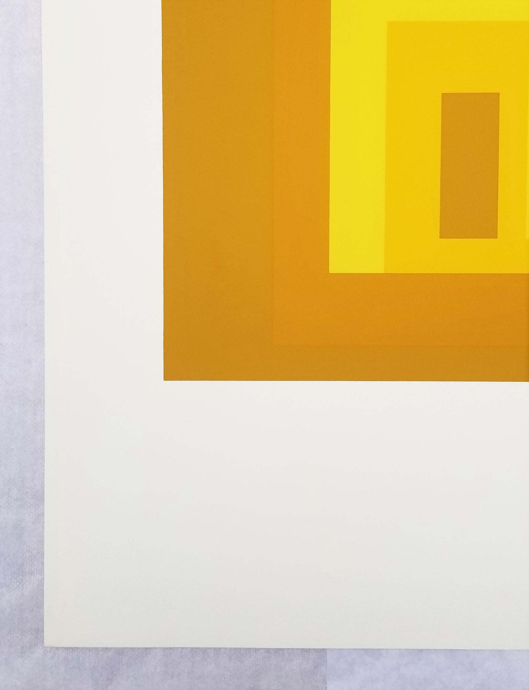 Variante I /// Josef Albers Serigrafia geometrica astratta Minimalismo Arte Bauhaus in vendita 5