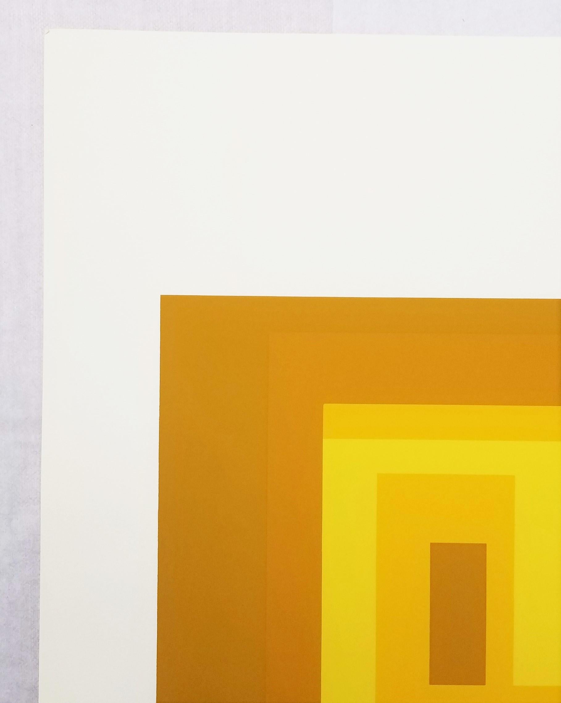 Variante I /// Josef Albers Serigrafia geometrica astratta Minimalismo Arte Bauhaus in vendita 6