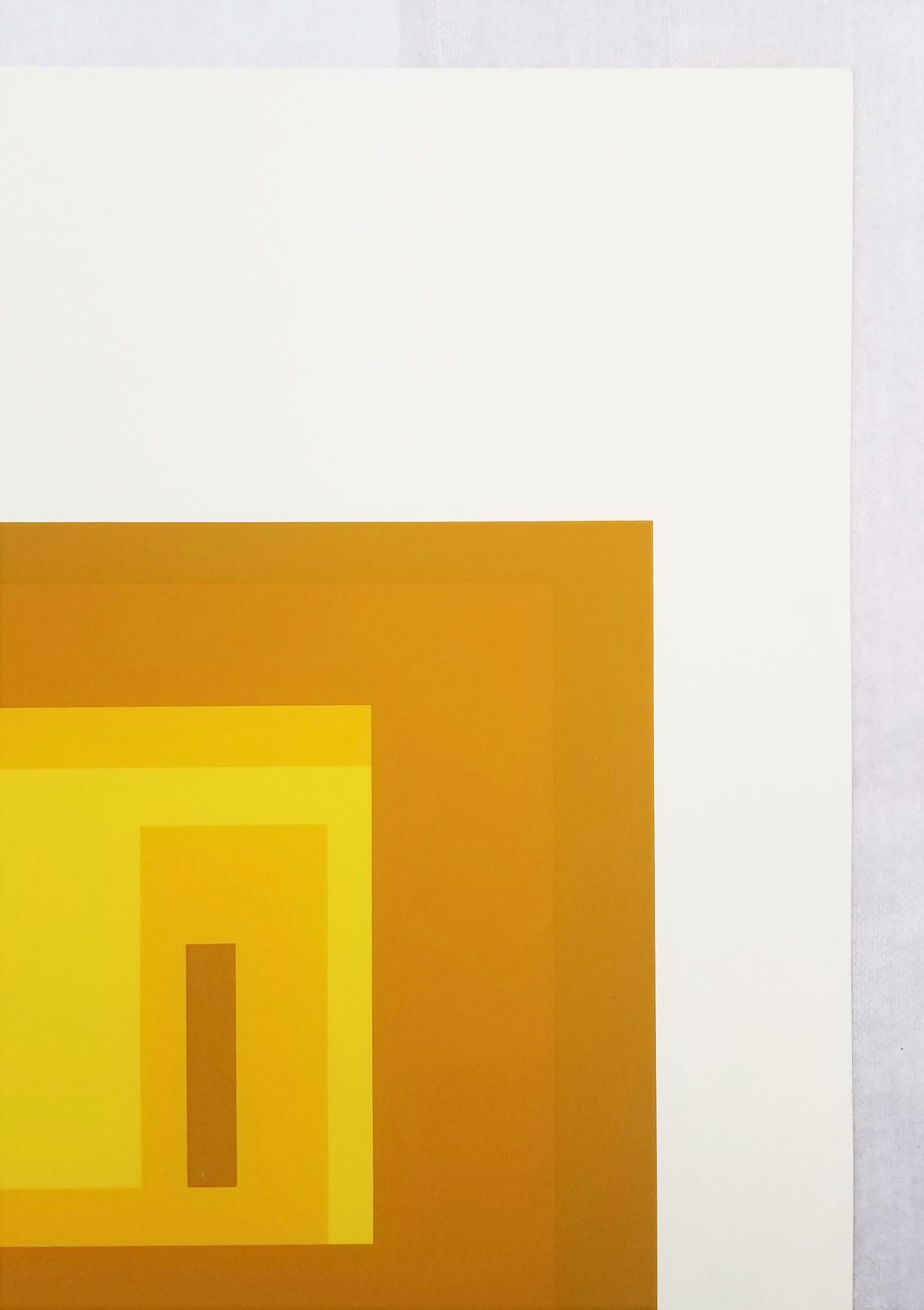 Variante I /// Josef Albers Serigrafia geometrica astratta Minimalismo Arte Bauhaus in vendita 7