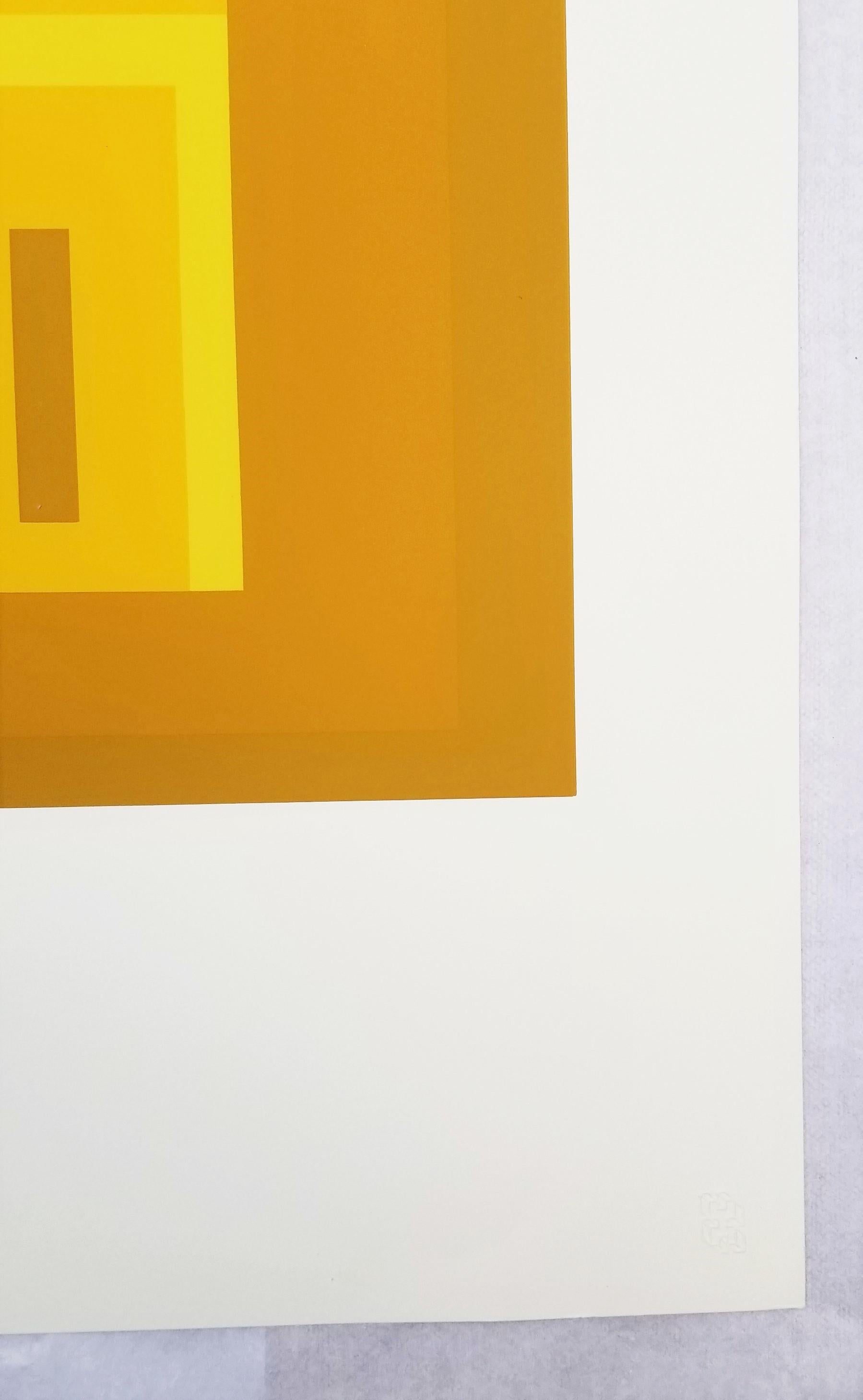 Variante I /// Josef Albers Serigrafia geometrica astratta Minimalismo Arte Bauhaus in vendita 8