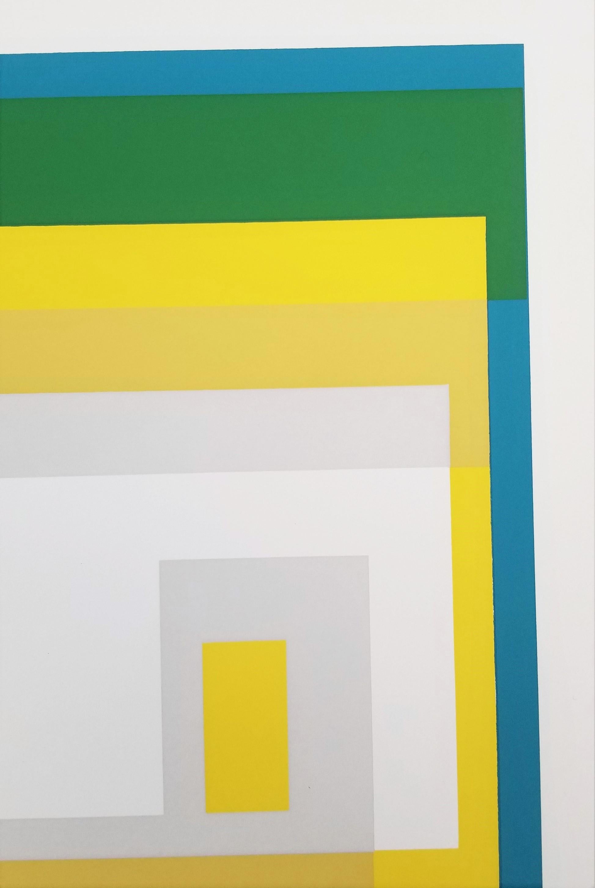 Variant II /// Josef Albers Abstract Geometric Screenprint Minimalism Bauhaus For Sale 14