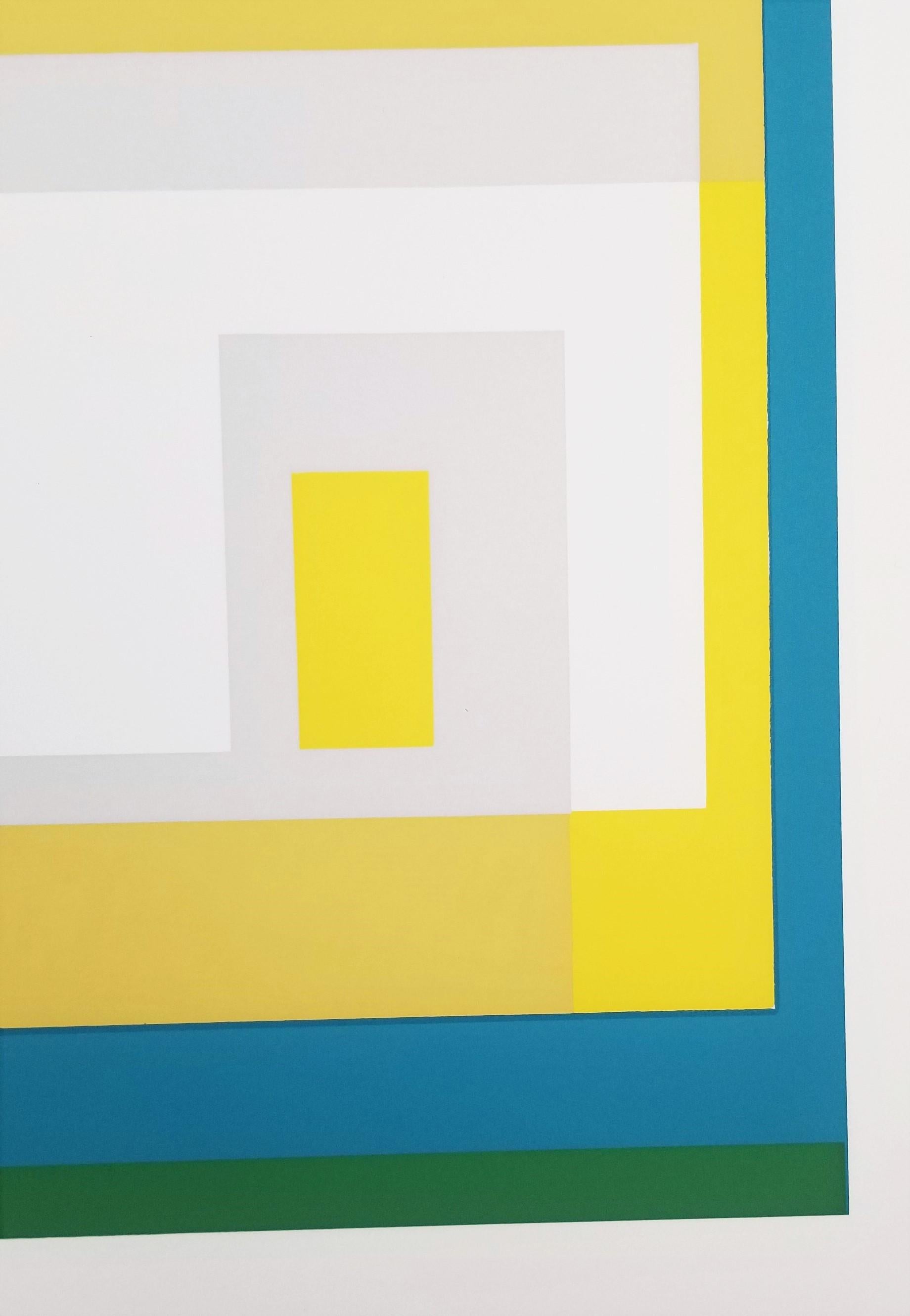 Variant II /// Josef Albers Abstract Geometric Screenprint Minimalism Bauhaus For Sale 15
