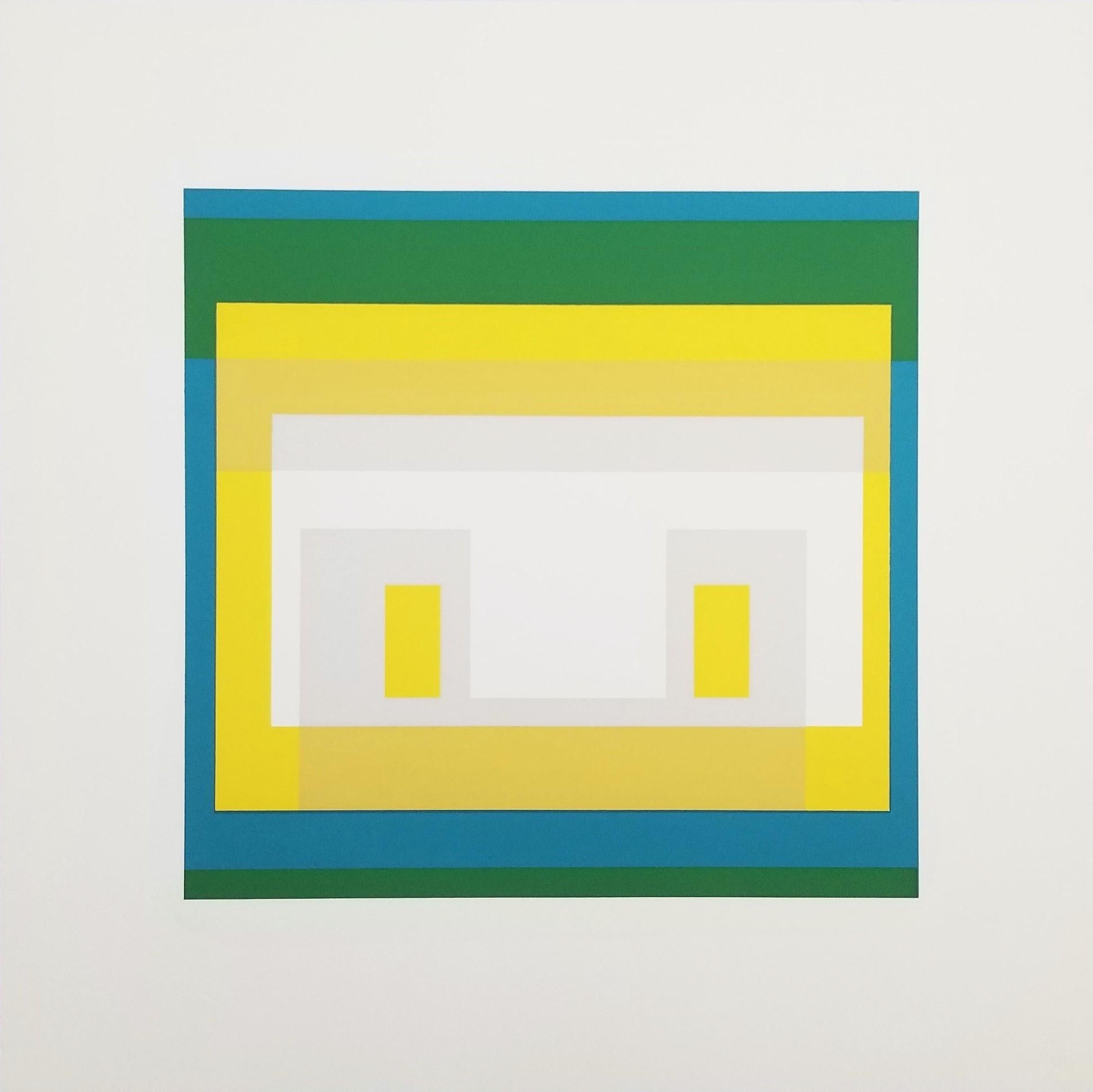 Variant II /// Josef Albers Abstract Geometric Screenprint Minimalism Bauhaus For Sale 1