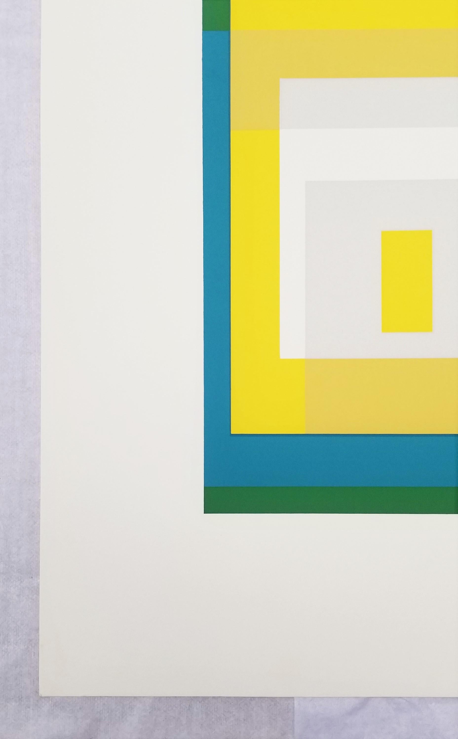 Variant II /// Josef Albers Abstract Geometric Screenprint Minimalism Bauhaus For Sale 6