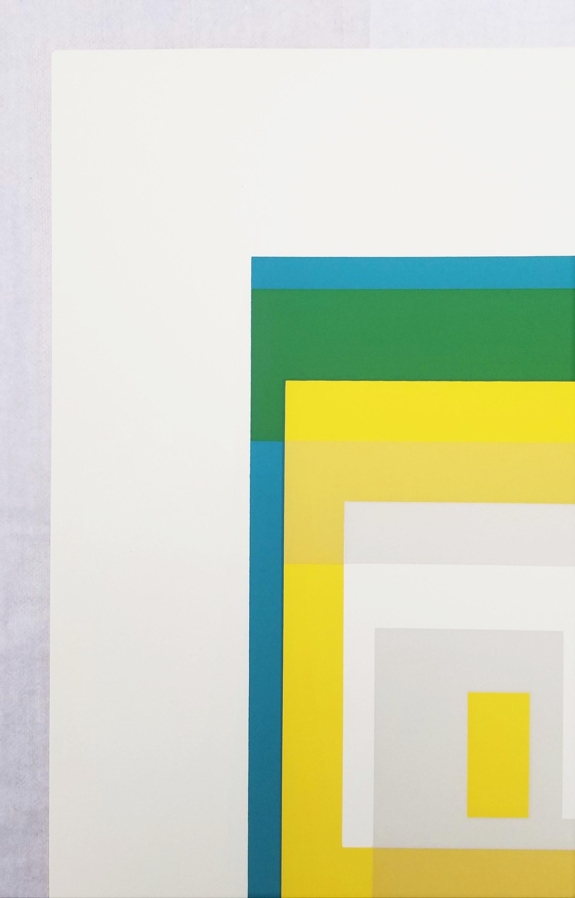 Variant II /// Josef Albers Abstract Geometric Screenprint Minimalism Bauhaus For Sale 7