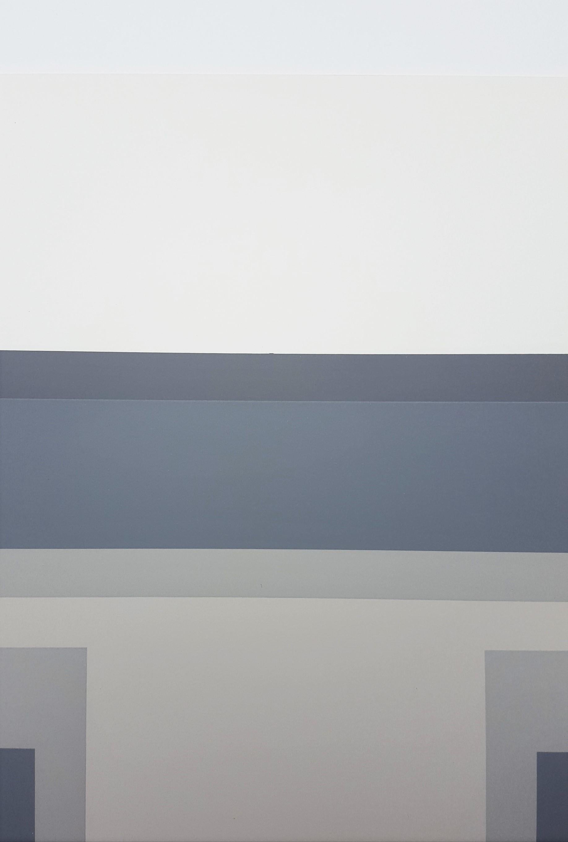 Variant III /// Bauhaus Abstract Geometric Minimalism Josef Albers Screenprint For Sale 8