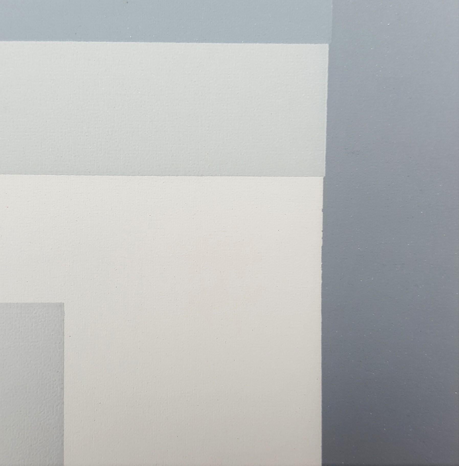 Variant III /// Bauhaus Abstrakter geometrischer Minimalismus Josef Albers Siebdruck im Angebot 12