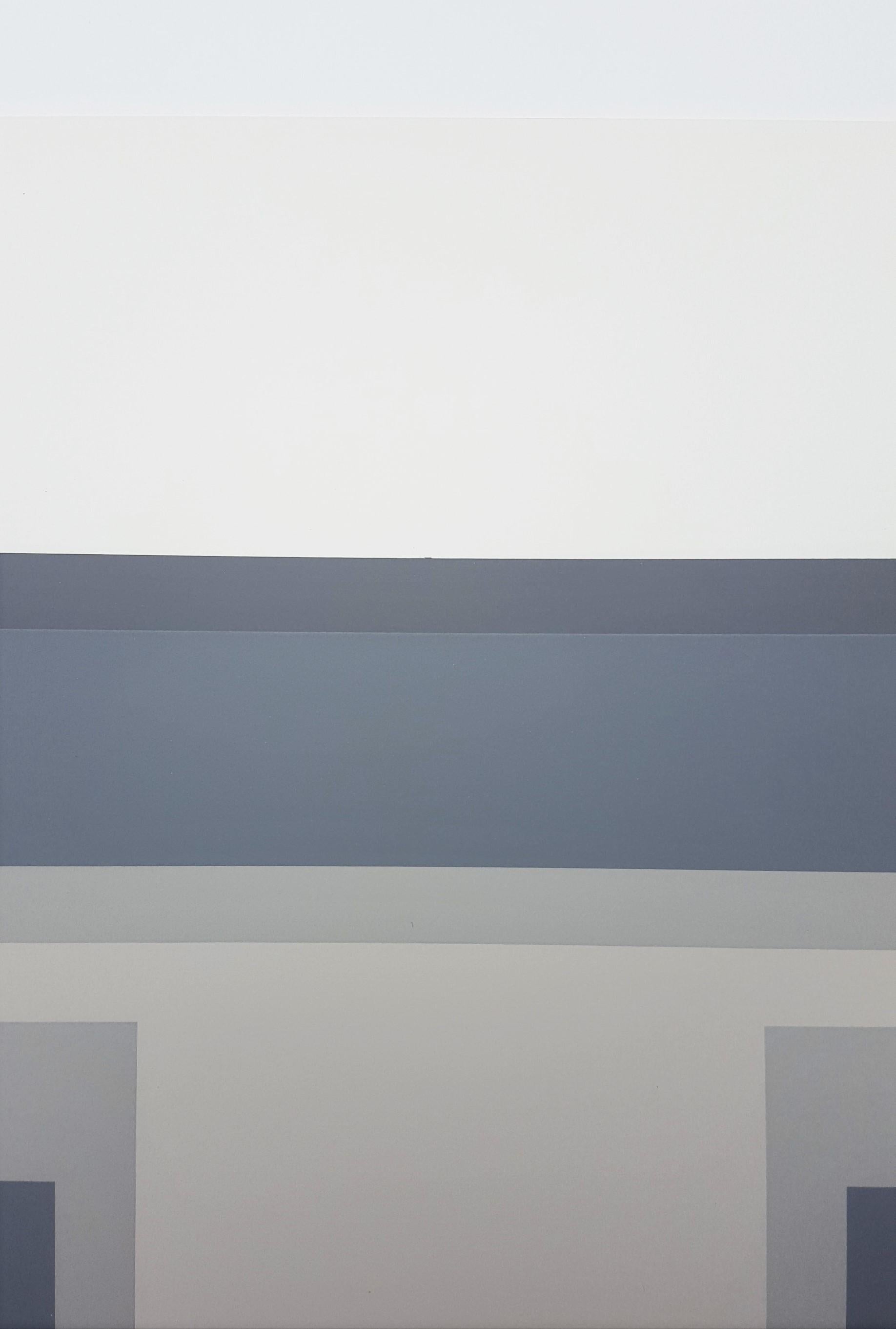 Variant III /// Bauhaus Abstract Geometric Minimalism Josef Albers Screenprint For Sale 5
