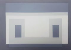 Variant III /// Bauhaus Abstract Geometric Minimalism Josef Albers Screenprint