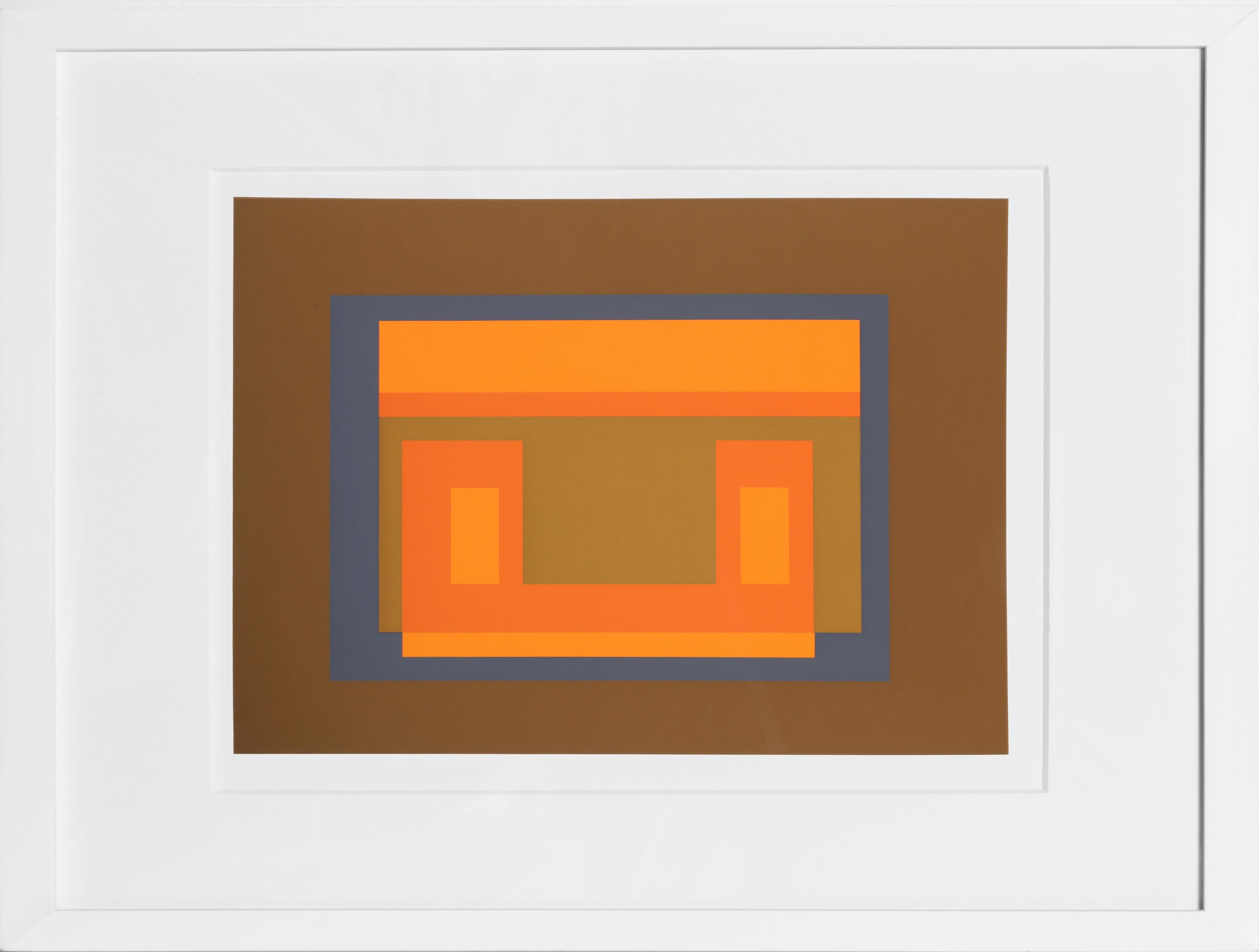 Josef Albers Abstract Print – Variante - P1, F11, I1