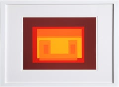 Variante - P1, F11, I2, Serigrafia astratta geometrica di Josef Albers