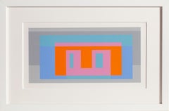Variant - P1, F17, I1, sérigraphie géométrique abstraite de Josef Albers