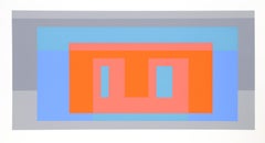 Variante - P1, F17, I2, Serigrafia astratta geometrica di Josef Albers