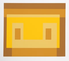 Variant - P1, F30, I1, Geometric Abstract Screenprint by Josef Albers