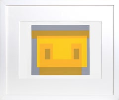 Variant - P2, F9, I2, Geometric Abstract Screenprint by Josef Albers