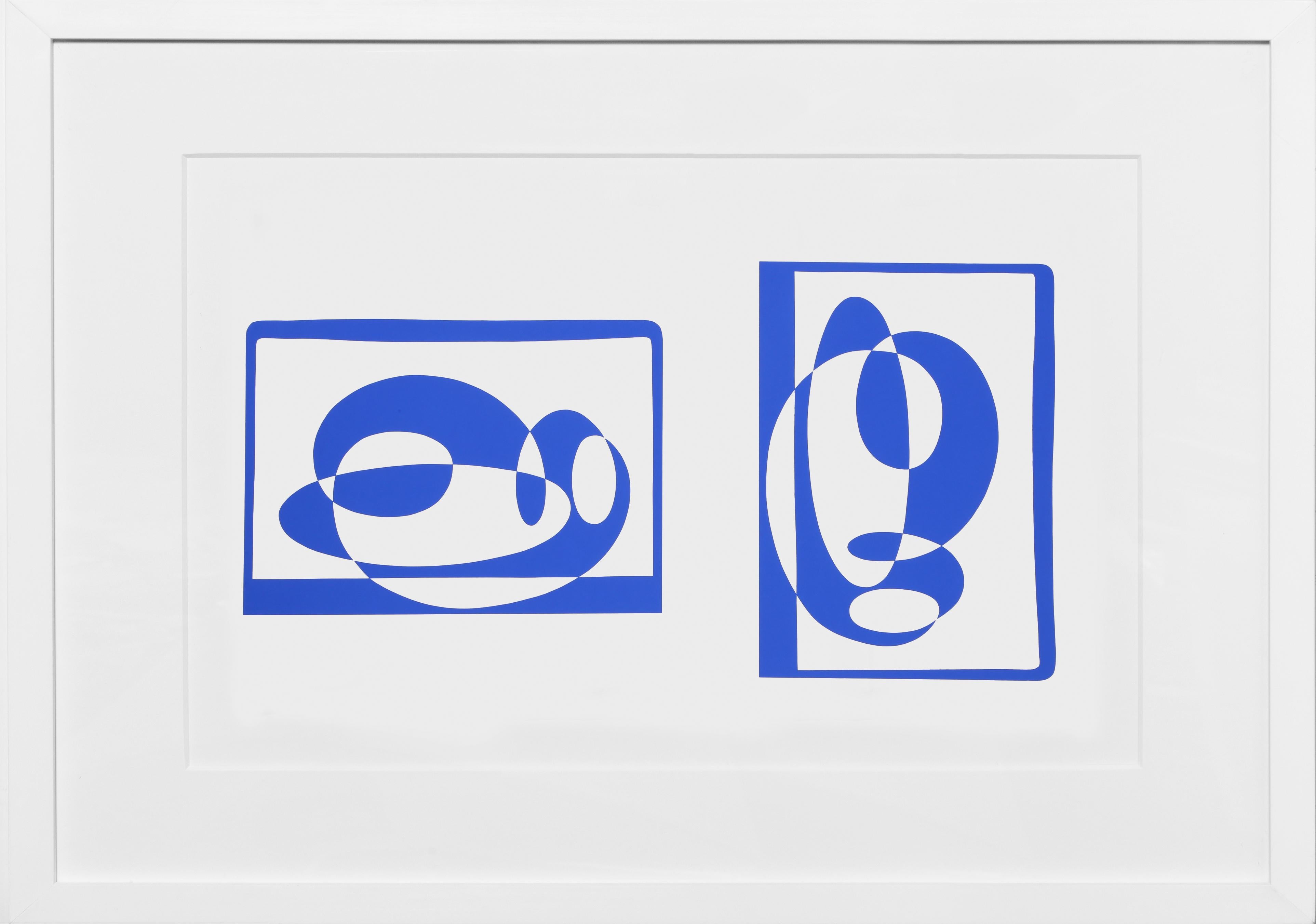 Extrait du portfolio "Formulation : Articulation" créé par Josef Albers en 1972. Cette série monumentale se compose de 127 sérigraphies originales qui constituent une étude définitive des théories les plus importantes de l'artiste en matière de