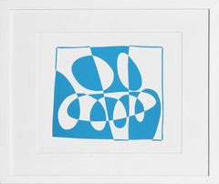 Viewing - P2, F3, I1, Geometric Abstract Screenprint by Josef Albers