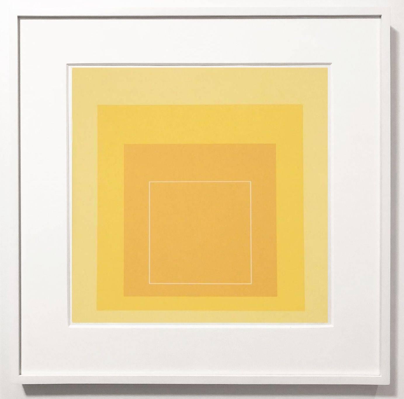 Josef Albers Abstract Print - White Line Square I