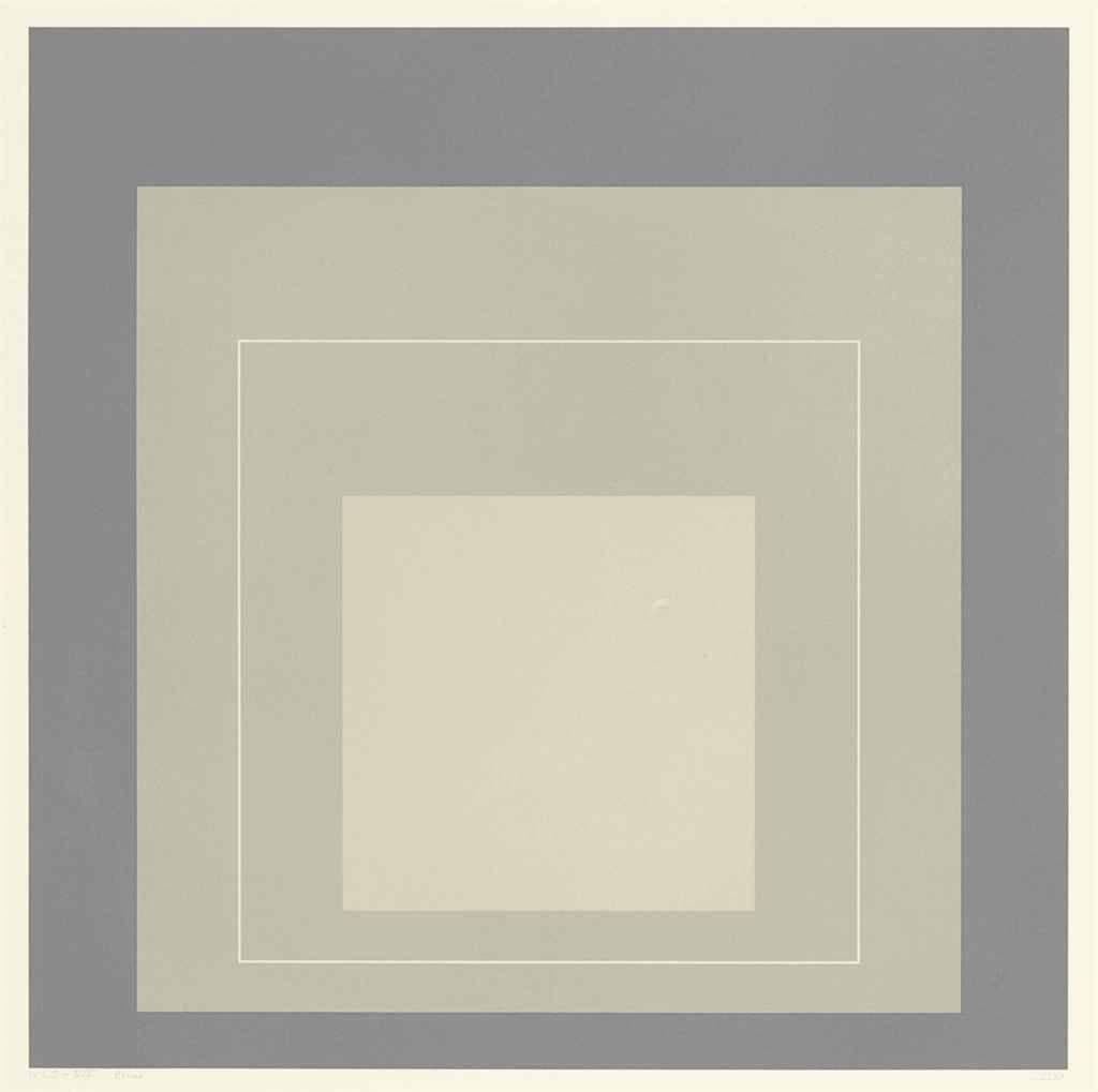 White Line Squares (Series II), XIV - Print by Josef Albers
