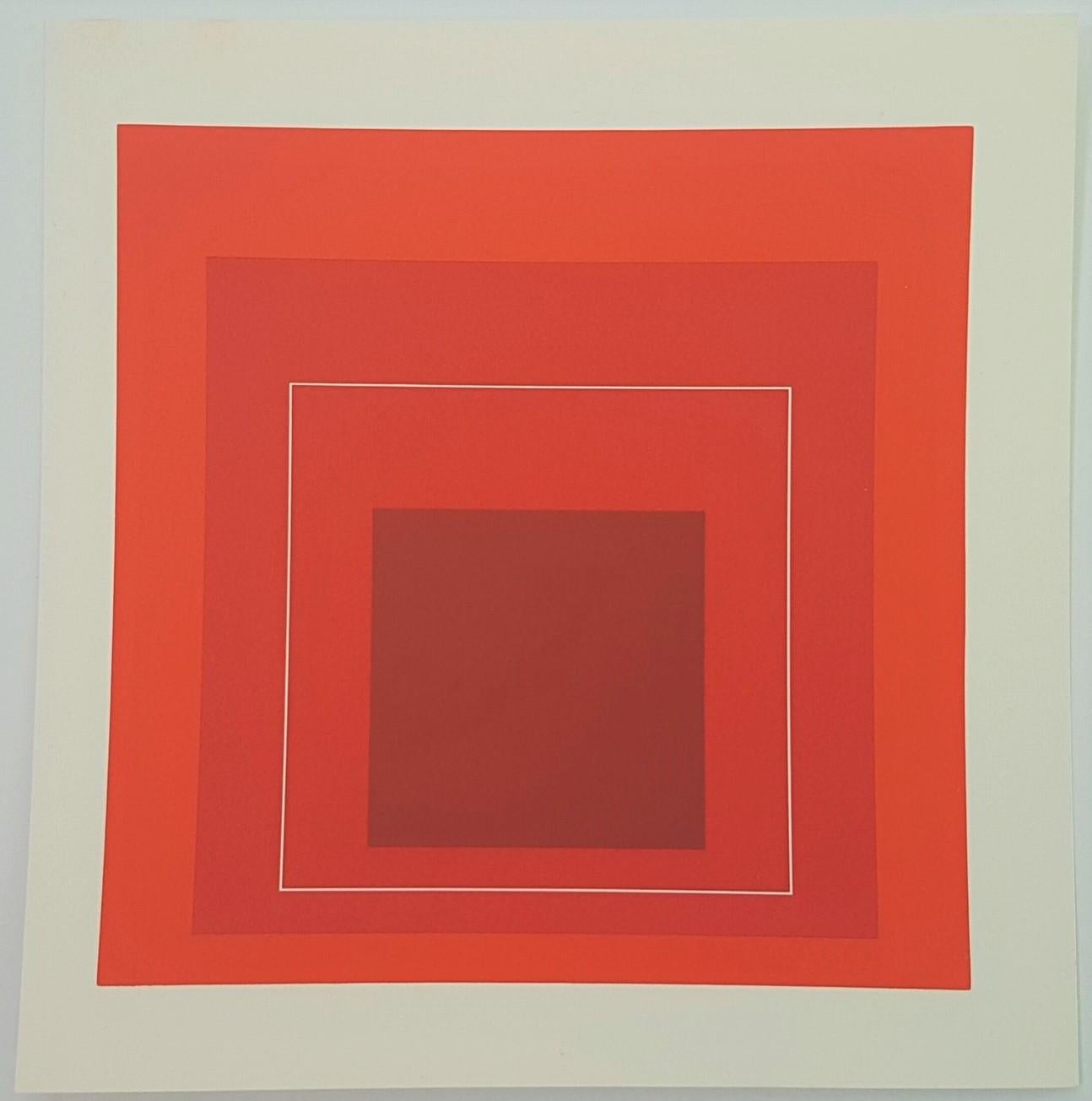 White Lines Squares - Print by Josef Albers