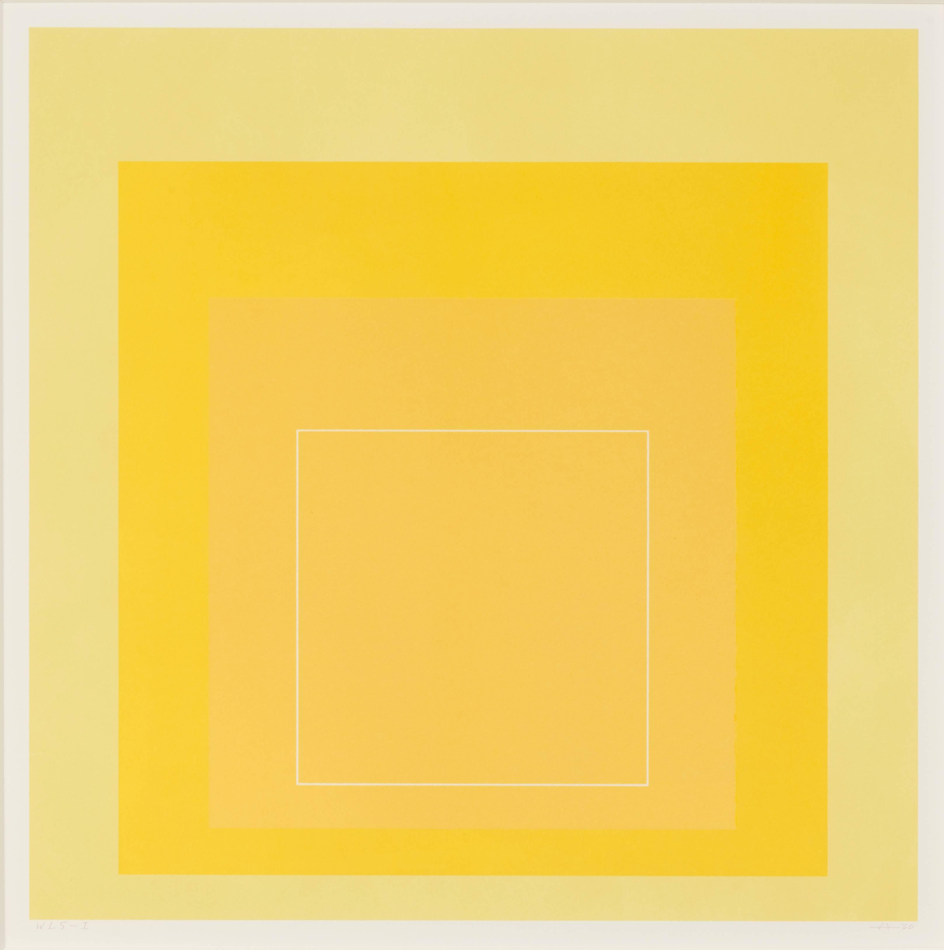 Josef Albers Abstract Print - WLS 1