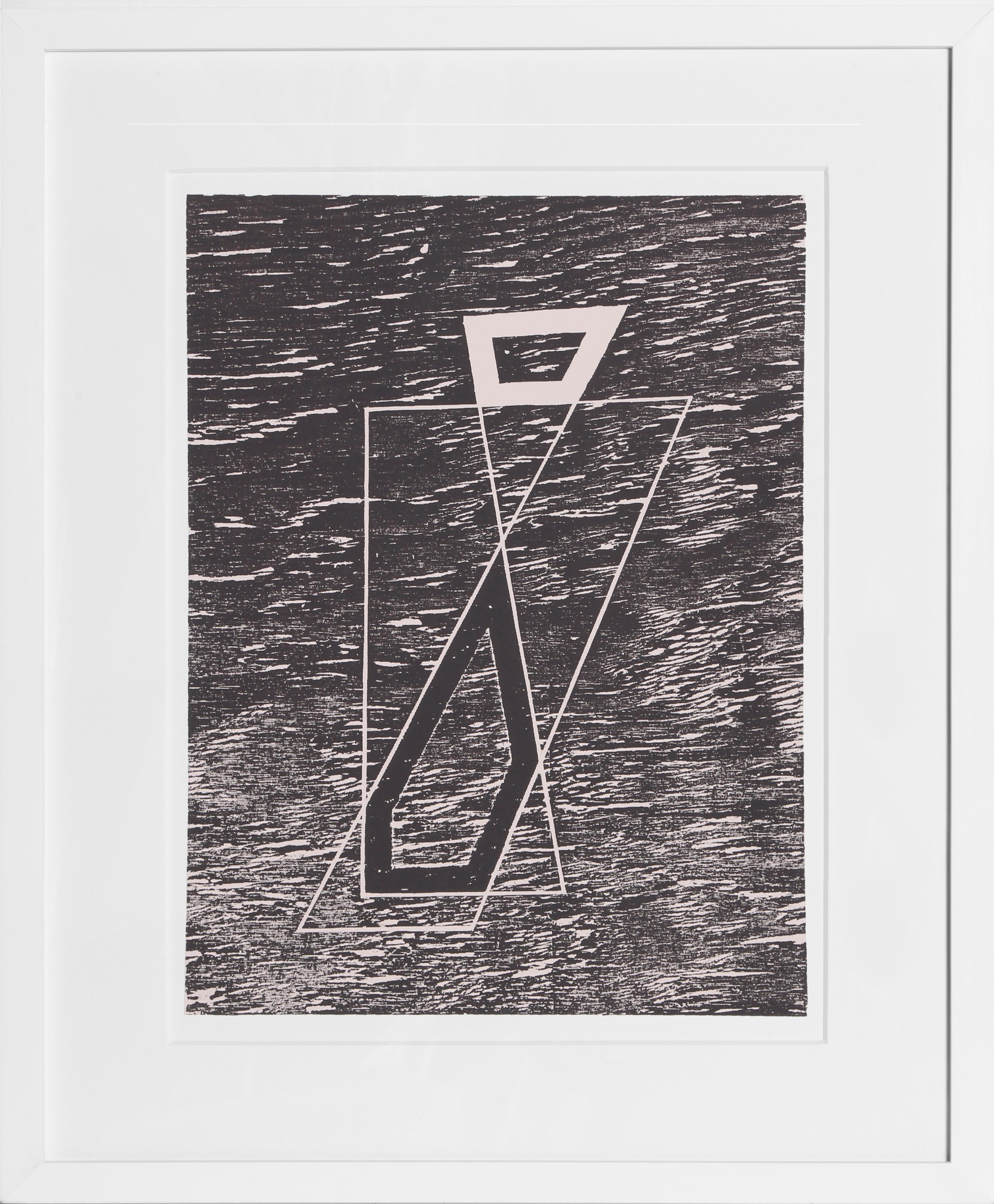 Wood Acting as Water - P2, F20, I2, Geometric Screenprint by Josef Albers