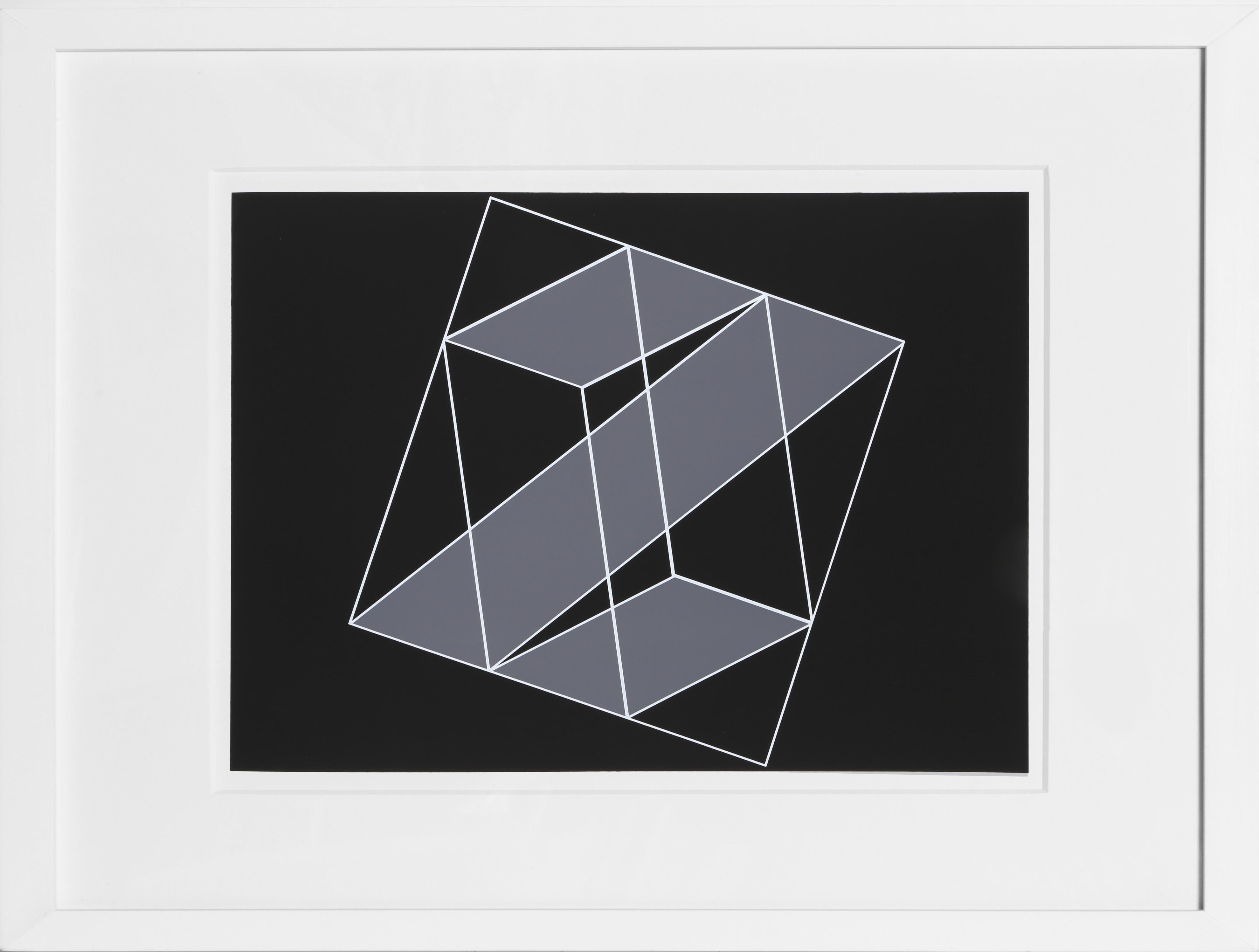 Extrait du portfolio "Formulation : Articulation" créé par Josef Albers en 1972. Cette série monumentale se compose de 127 sérigraphies originales qui constituent une étude définitive des plus importantes théories de couleurs et de formes de