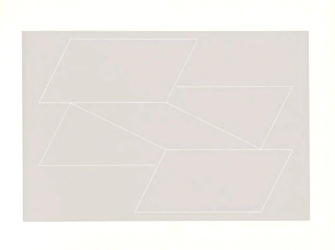 Mid-Century Modern Diptyque d'impression parallèle de la Formulation Articulation de Josef Albers en vente