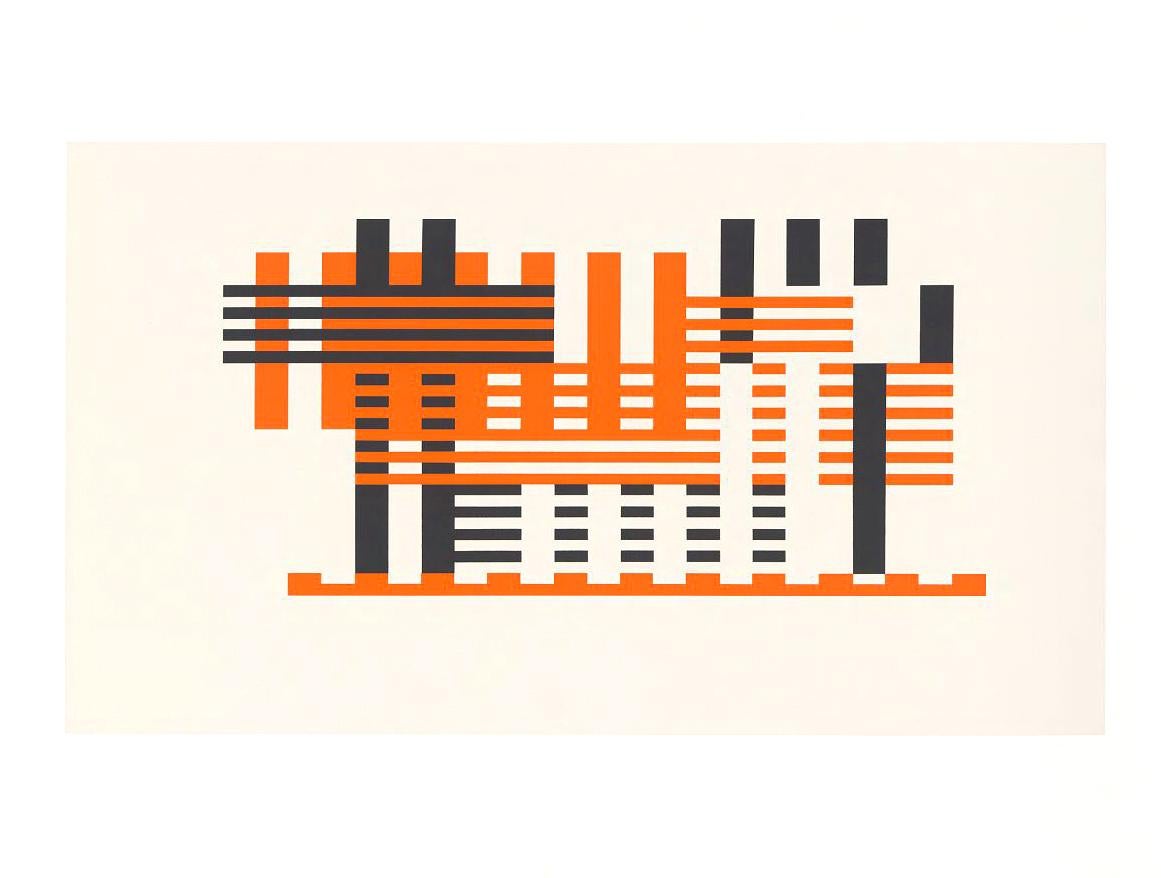 Ein hervorragendes Beispiel für einen zweiseitigen Siebdruck aus Josef Albers Formulierung : Artikulation, 1972. Dieses Beispiel ist Portfolio 1 aus Ordner 18, 1972. 

Aus einer Auflage von 1000 Stück, die für Harry N. abrams Inc. und Ives Sillman